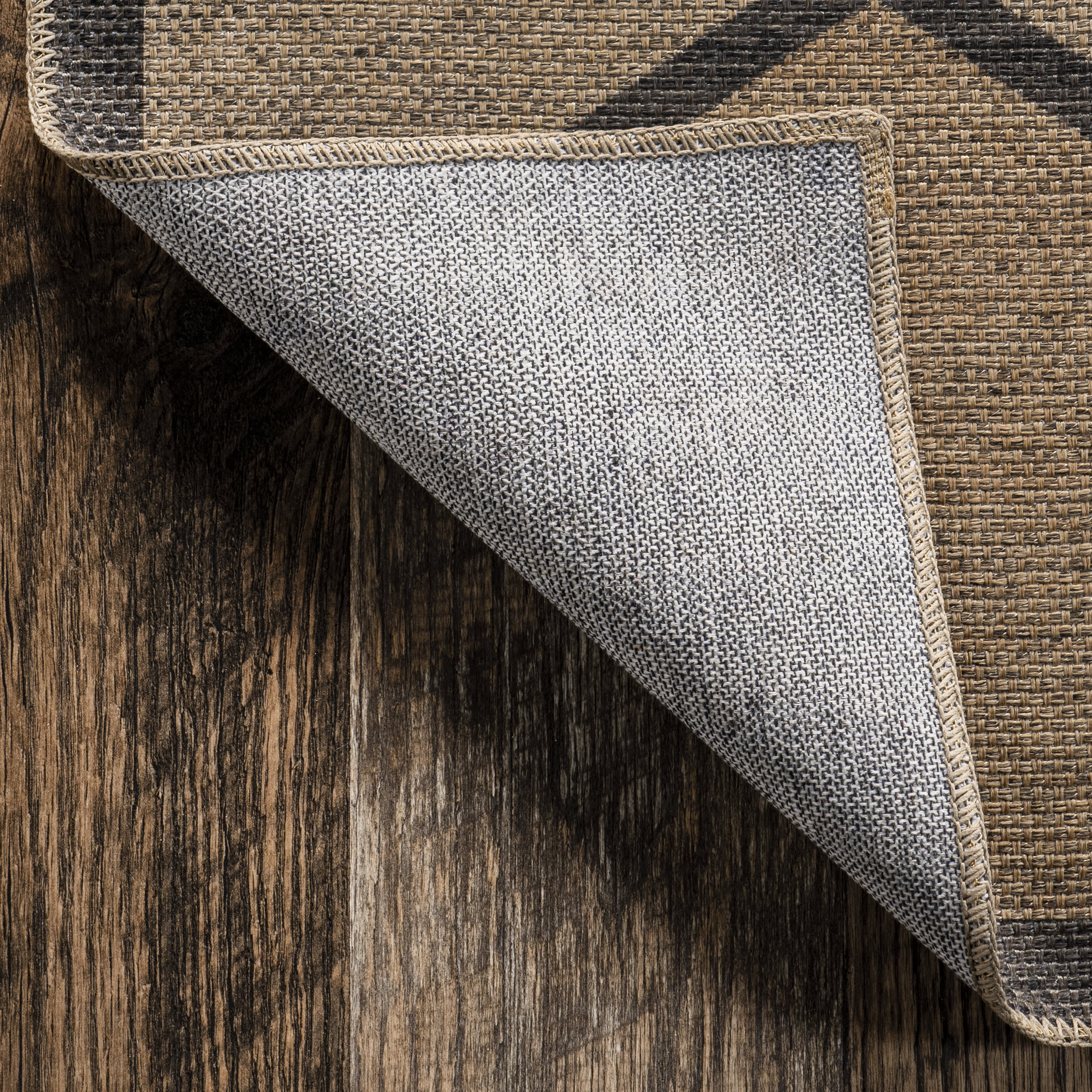 Jaquenetta Easy-Jute Washable Trellis Rug | Brown - Image 5