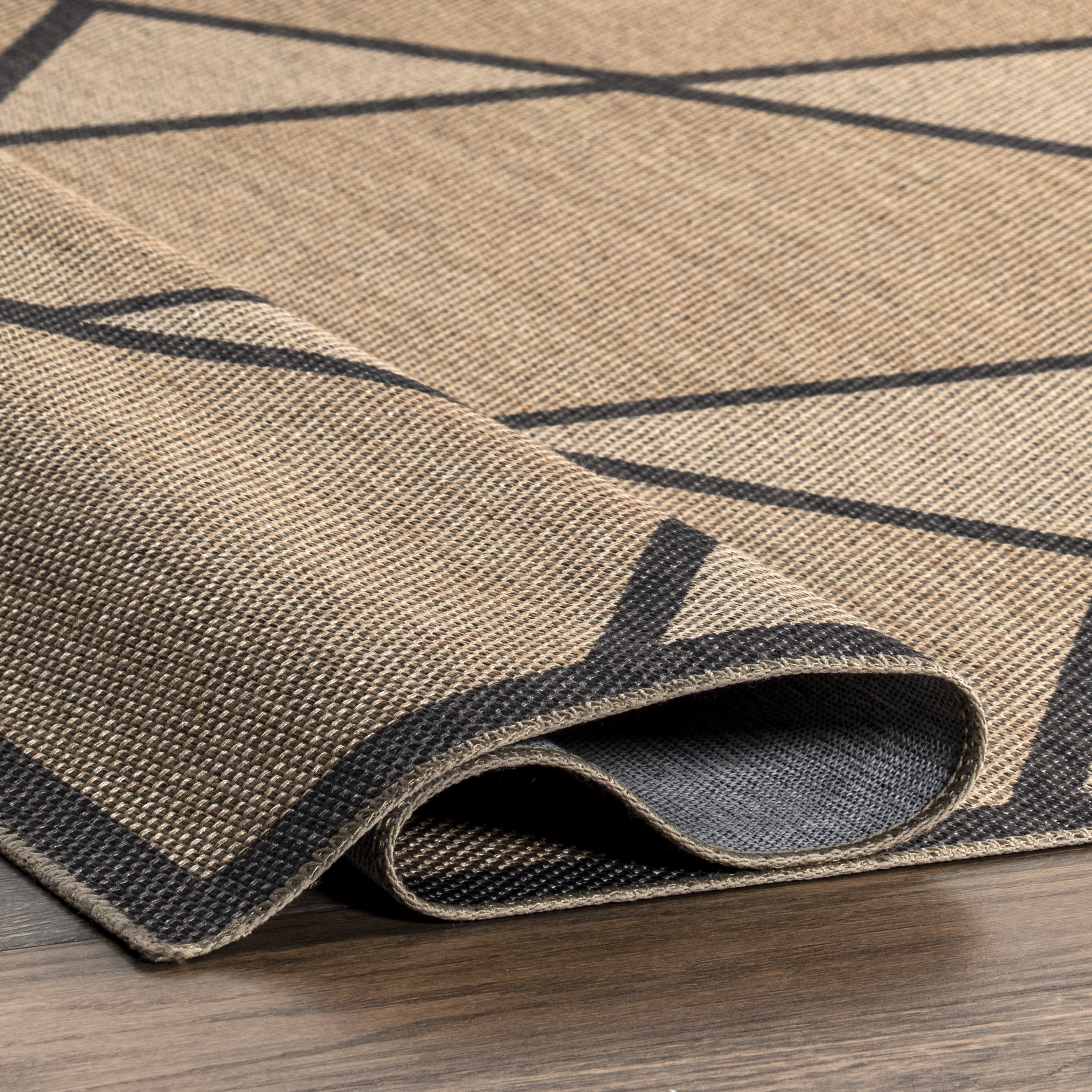 Jaquenetta Easy-Jute Washable Trellis Rug | Brown - Image 7