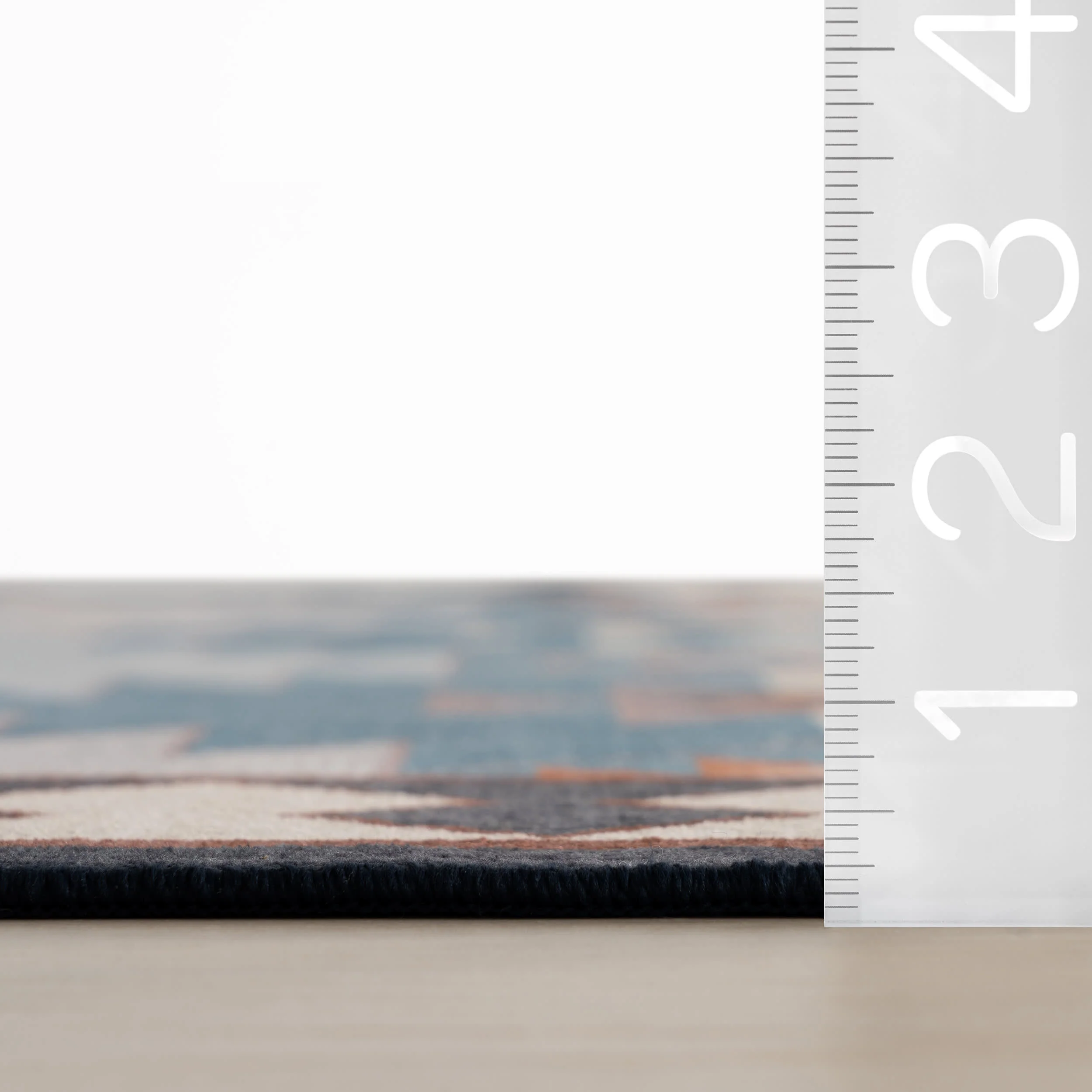 Jasdin Southwestern Washable Rug | Blue - Image 6
