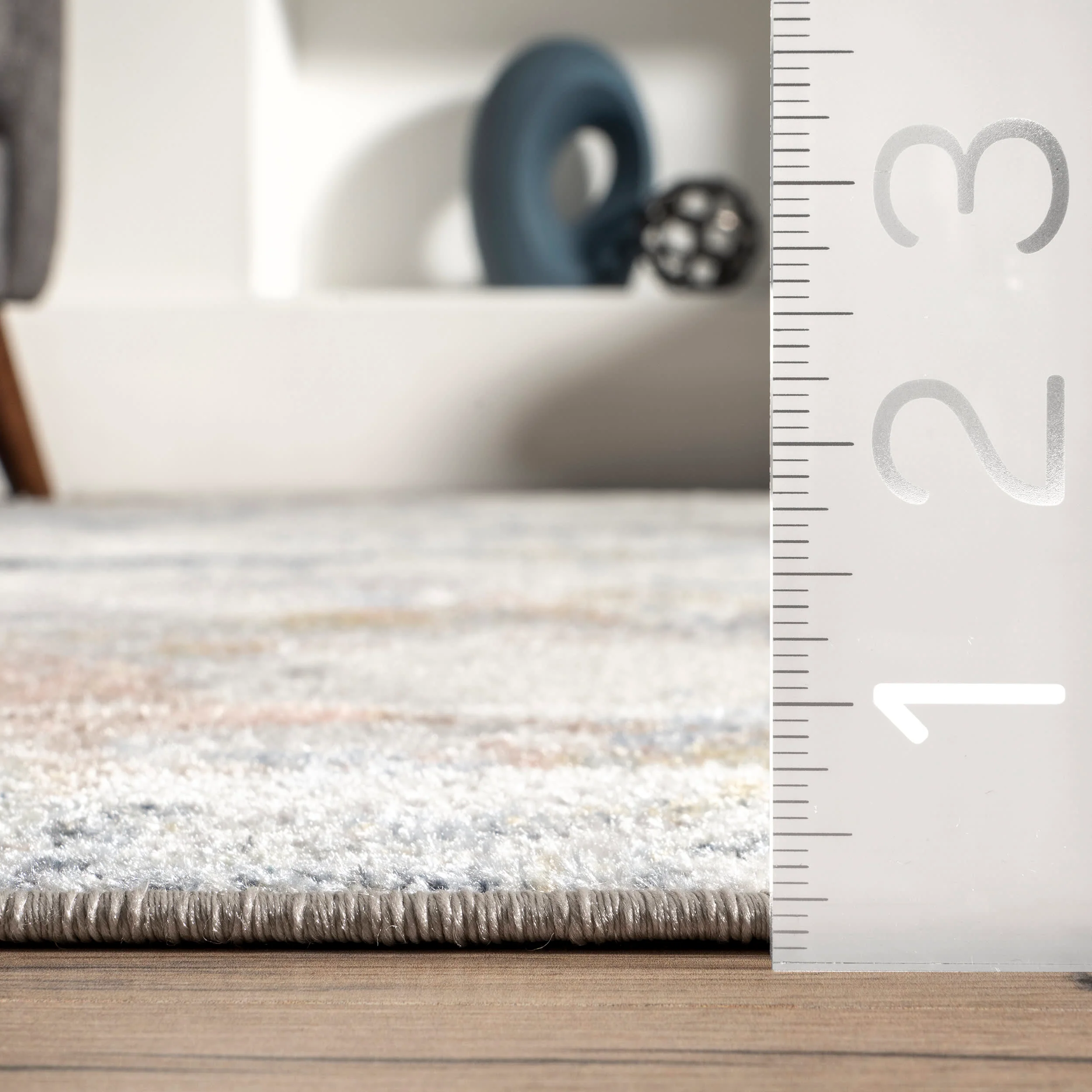 Jasmina Washable Splatter Rug | Light Beige - Image 5