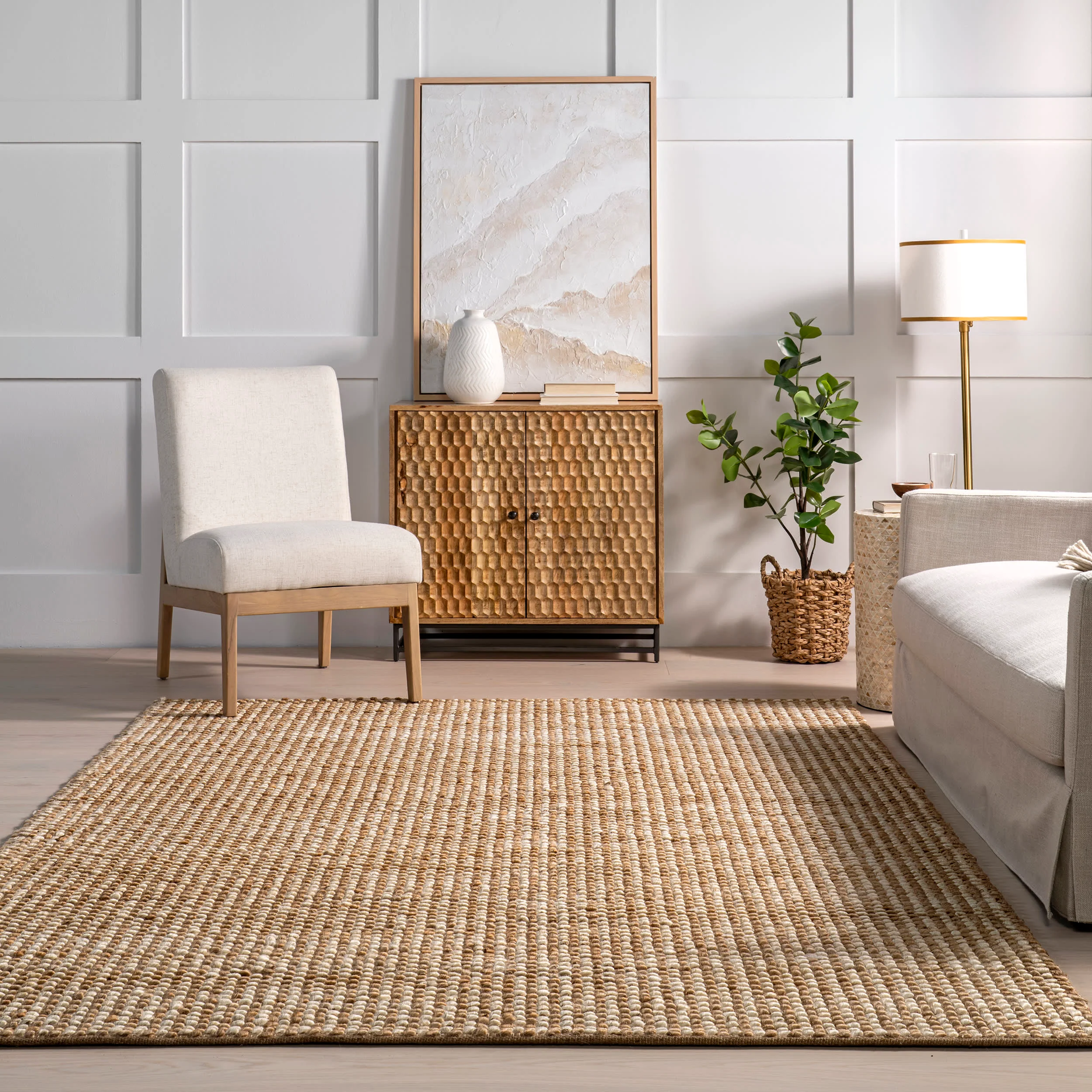 Jayde Handwoven Jute Rug | Natural - Image 4