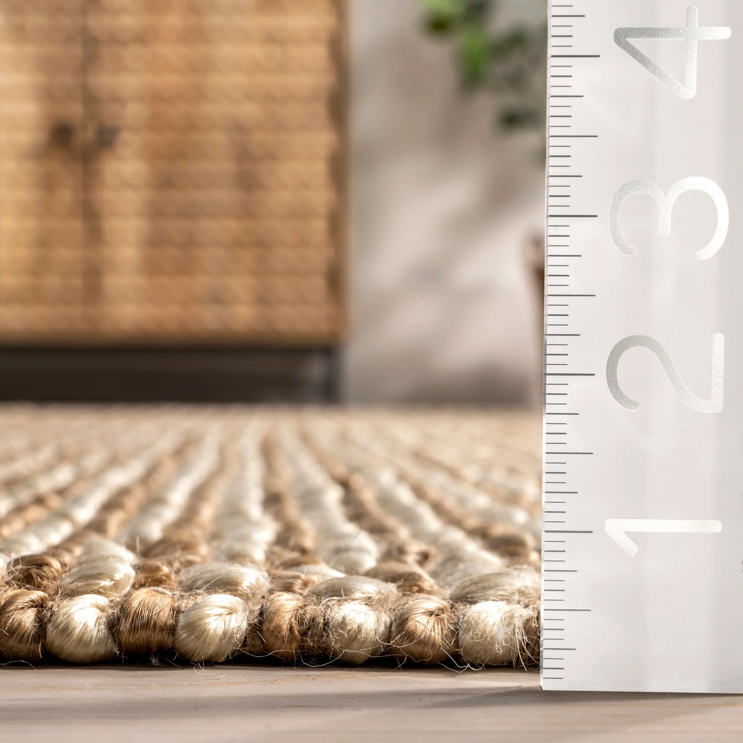 Jayde Handwoven Jute Rug | Natural - Image 5