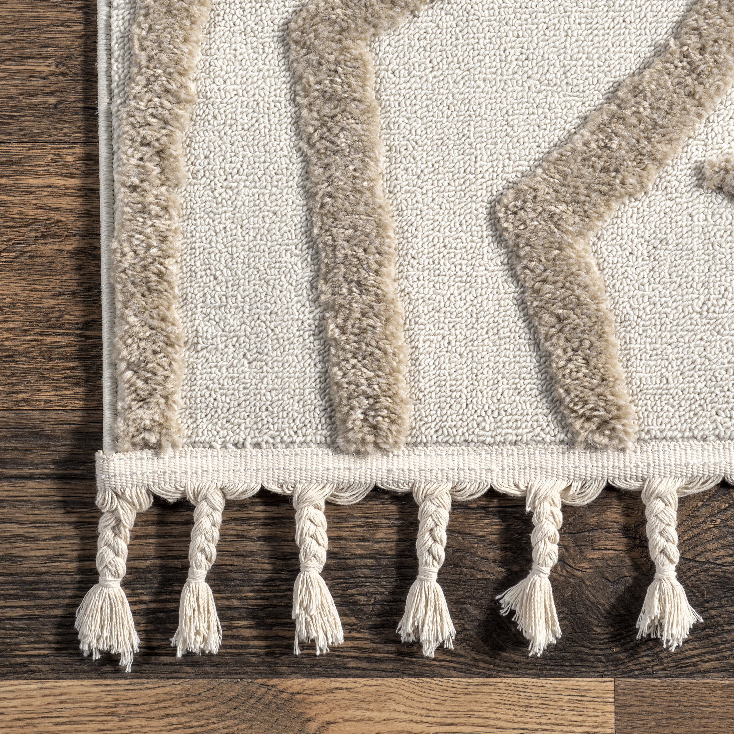 Jayla Abstract Art Rug | Ivory - Image 3