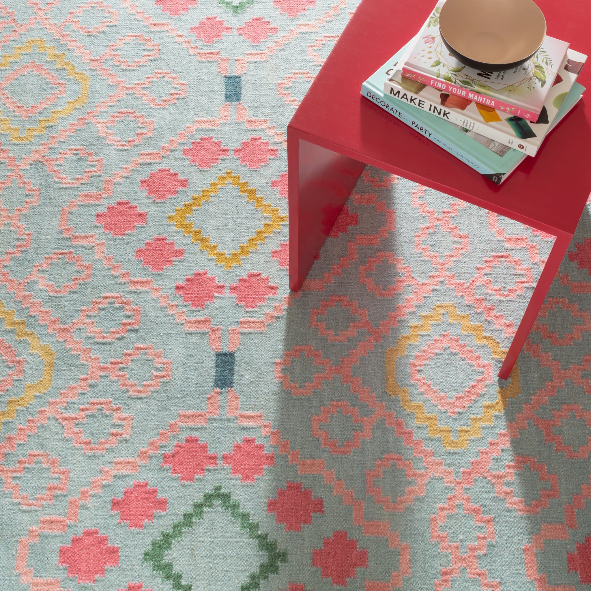 Jelly Roll Handwoven Wool Rug | Multi - Image 4