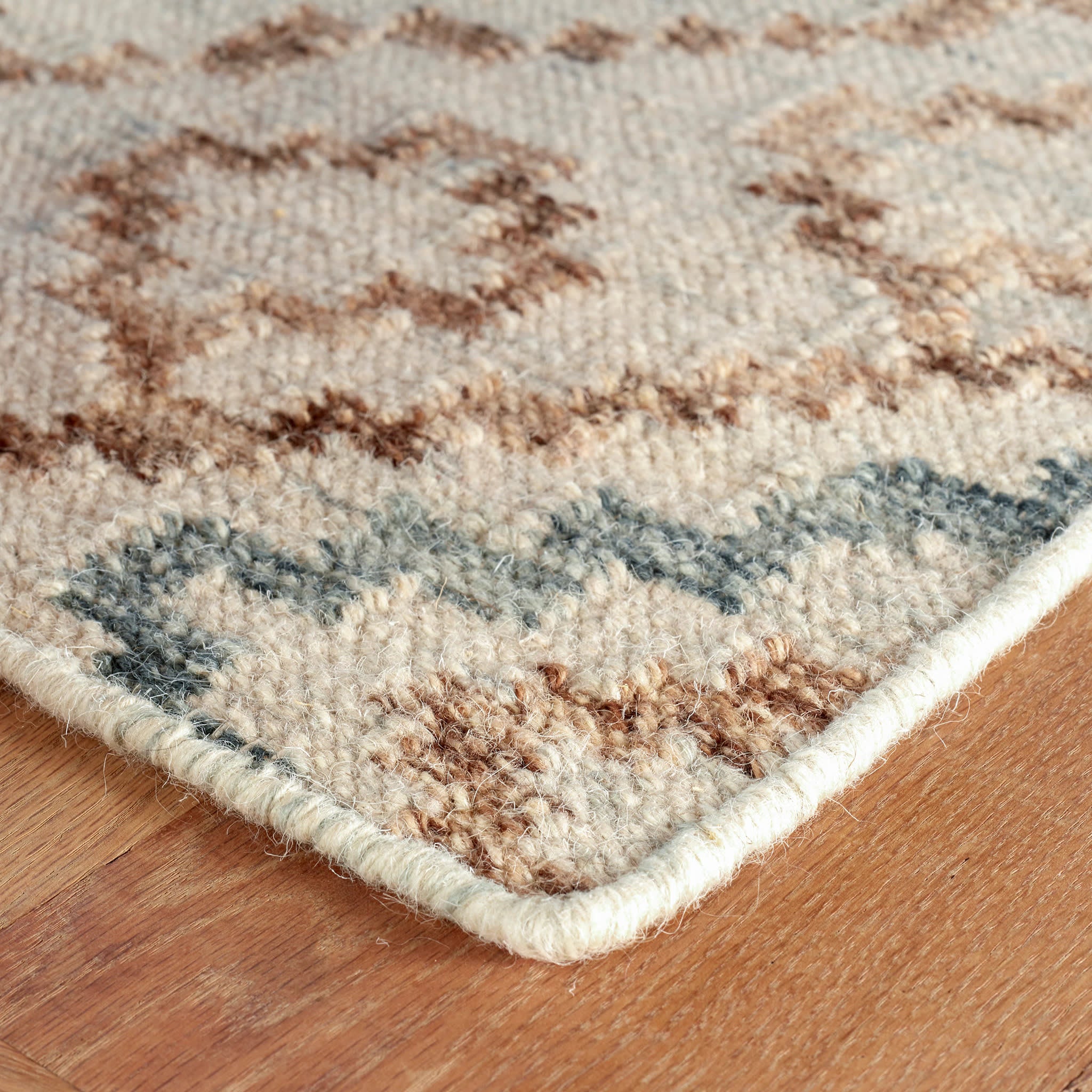 Jelly Roll Handwoven Wool Rug | Sky - Image 5