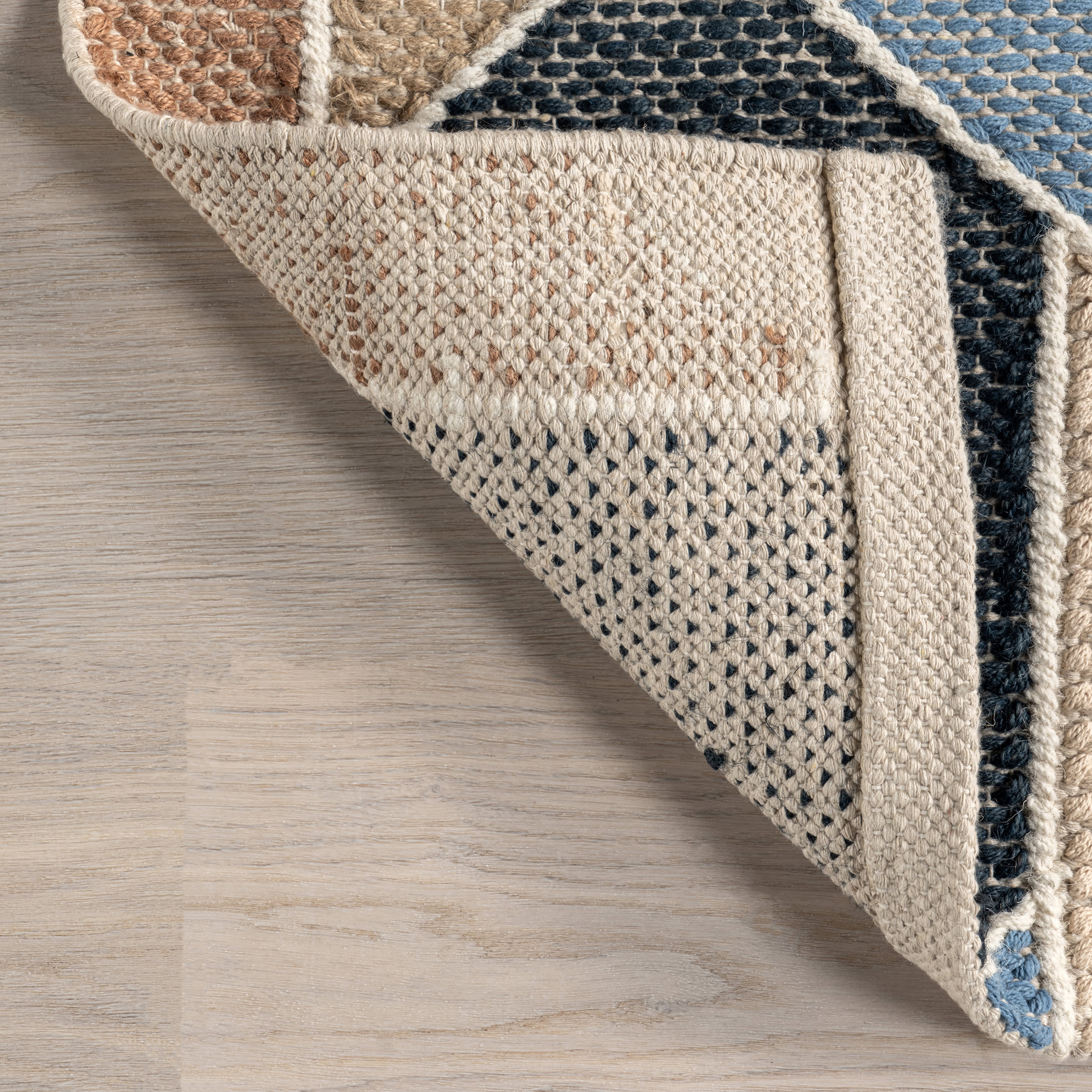 Jena Abstract Mid-century Modern Rug | Blue - Image 6