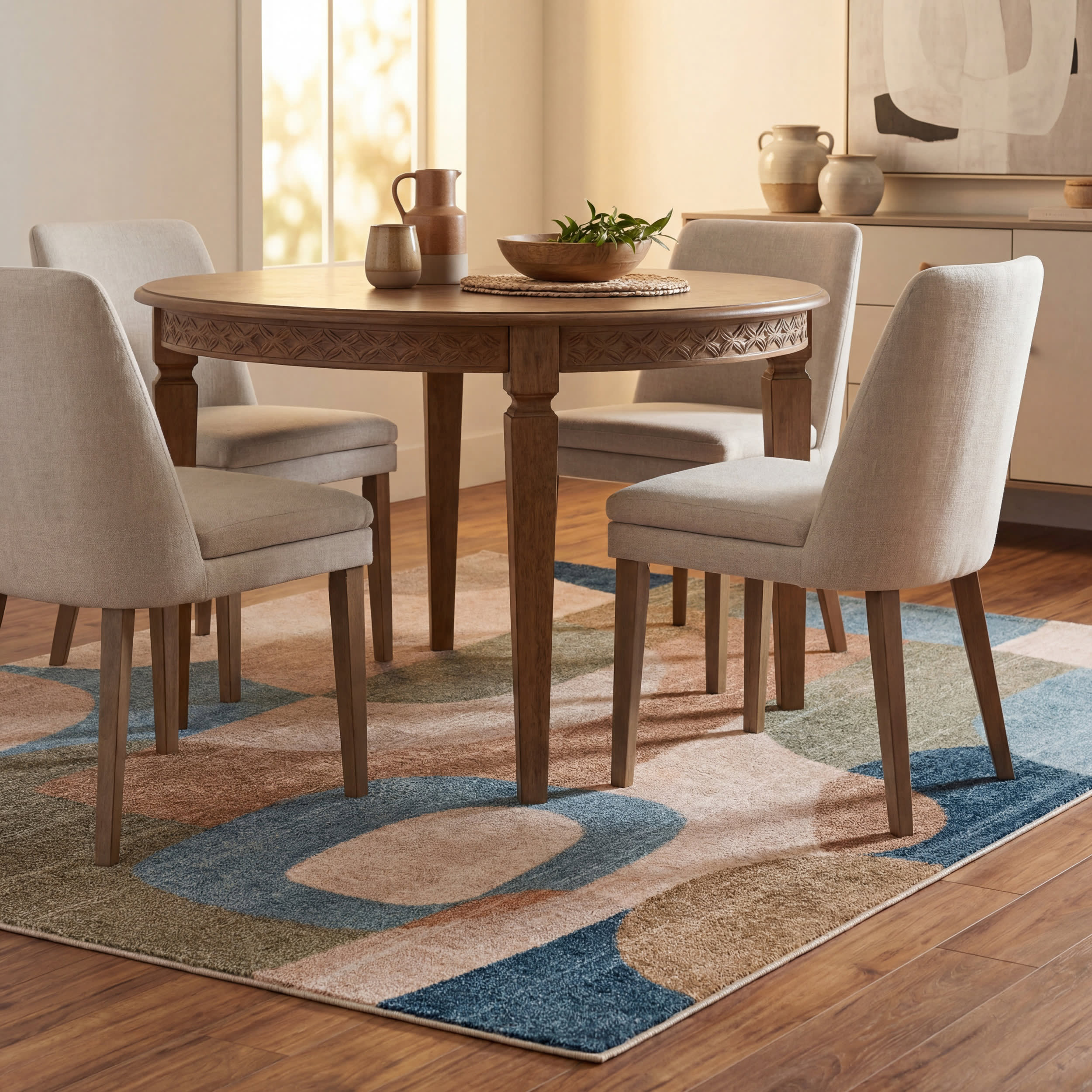 Jenice Abstract Washable Rug | Multicolor - Image 7