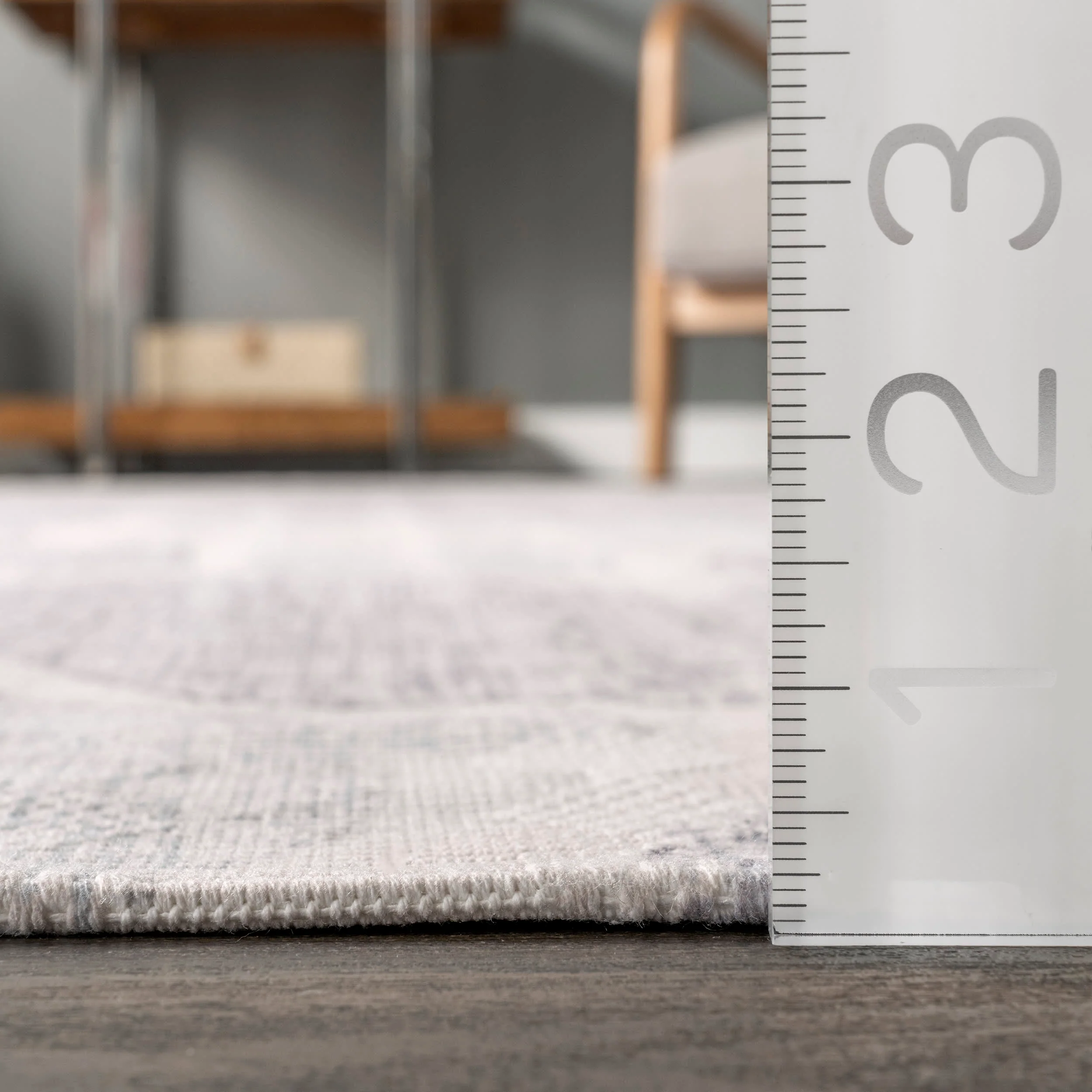 Jenna Washable Pebble Rug | Beige - Image 5