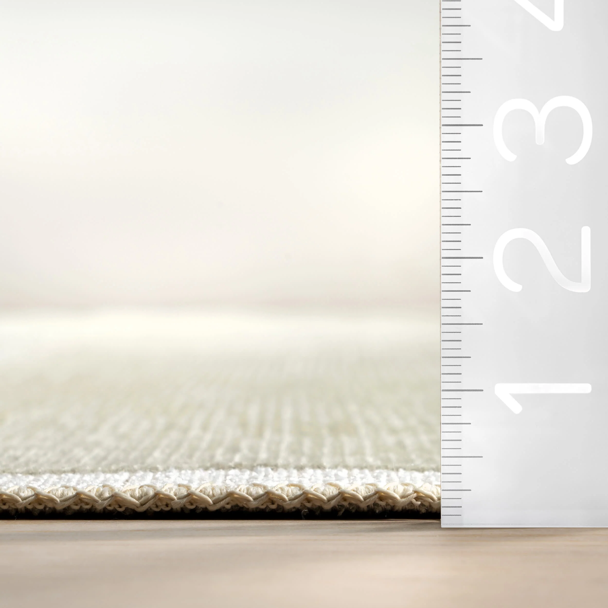Jennie Geometric Fringed Reversible Washable Rug | Green - Image 7