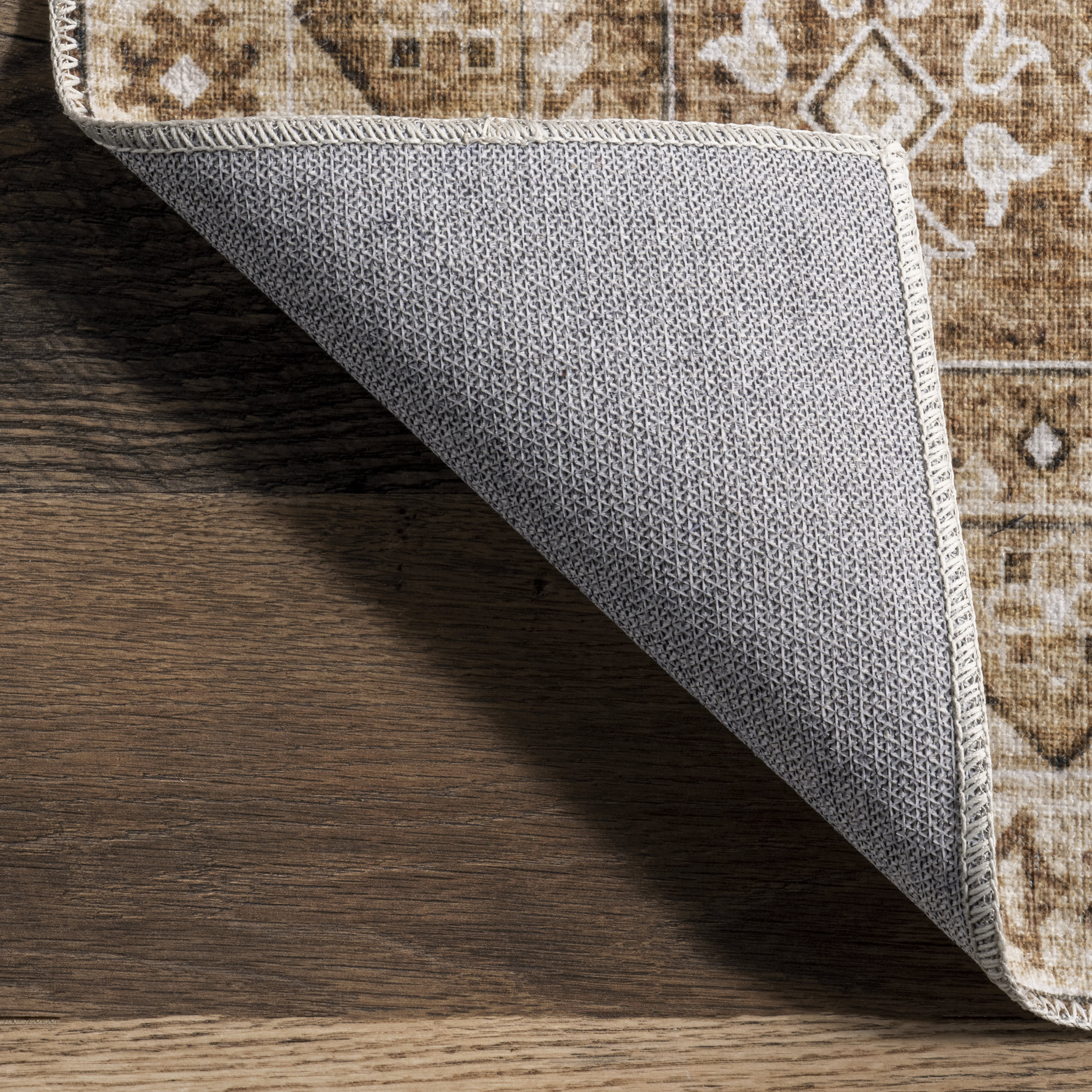 Jessamine Washable Geometric Rug | Tan - Image 5