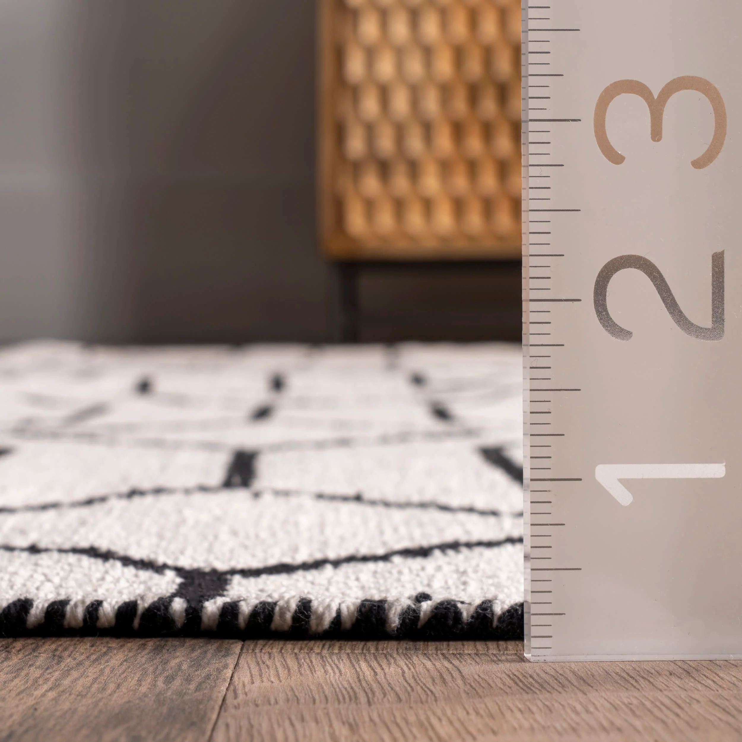 Jessica Reversible Cotton Trellis Rug | Ivory - Image 5