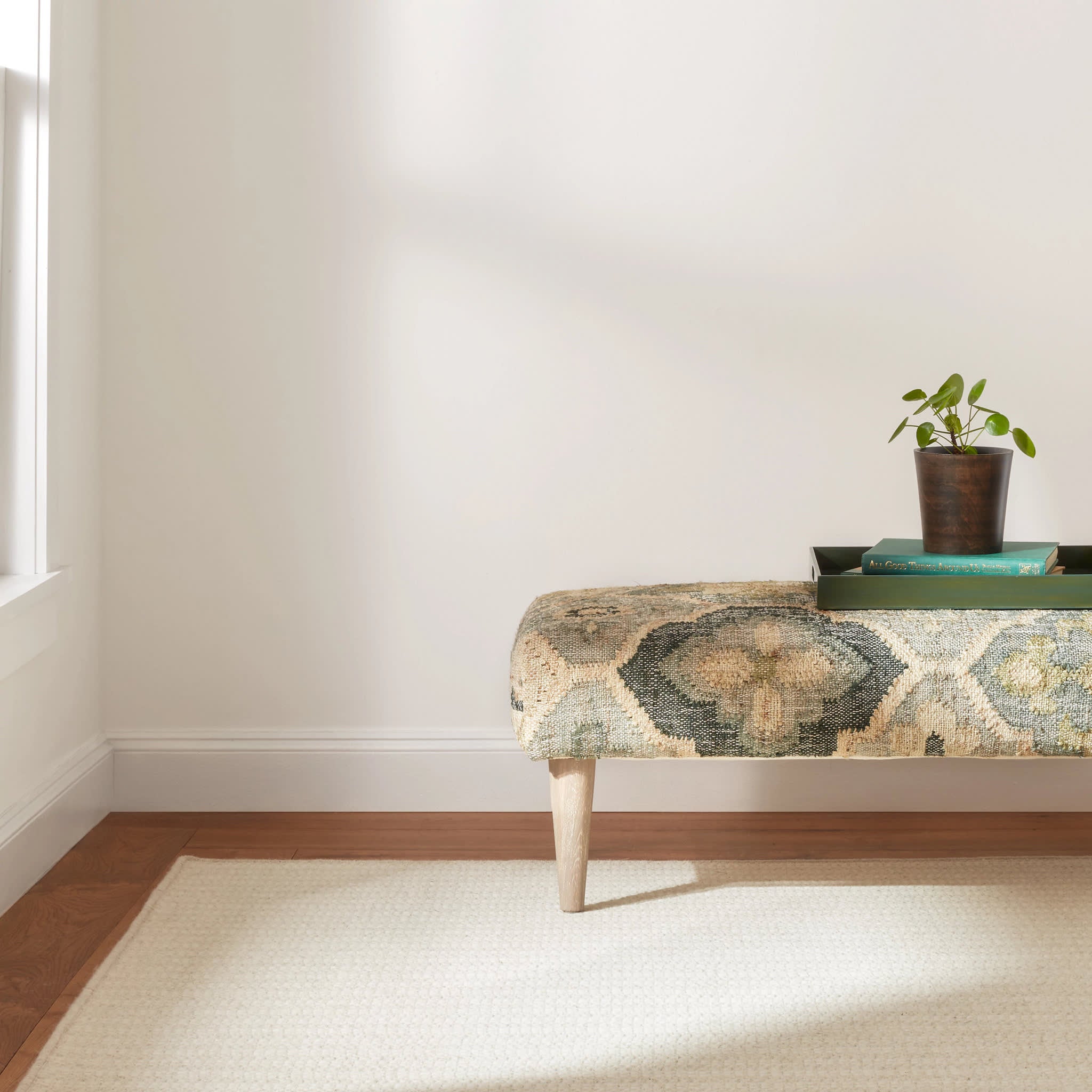 Jett Woven Wool Custom Rug | Ivory - Image 2