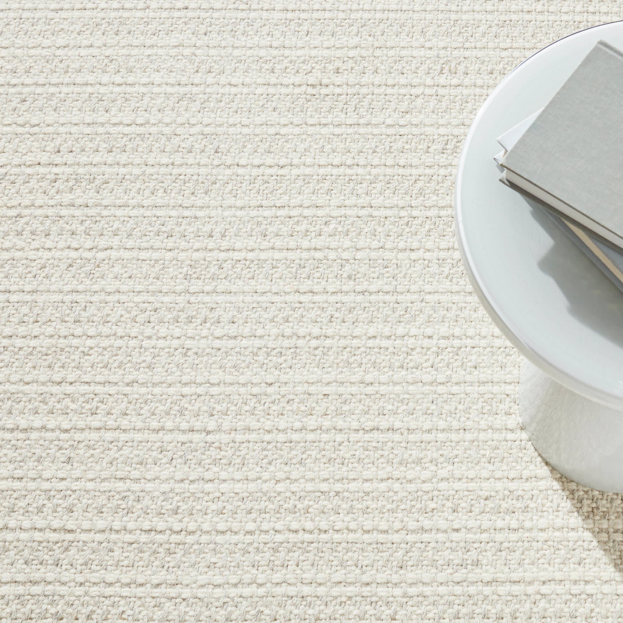 Jett Woven Wool Custom Rug | Ivory - Image 3