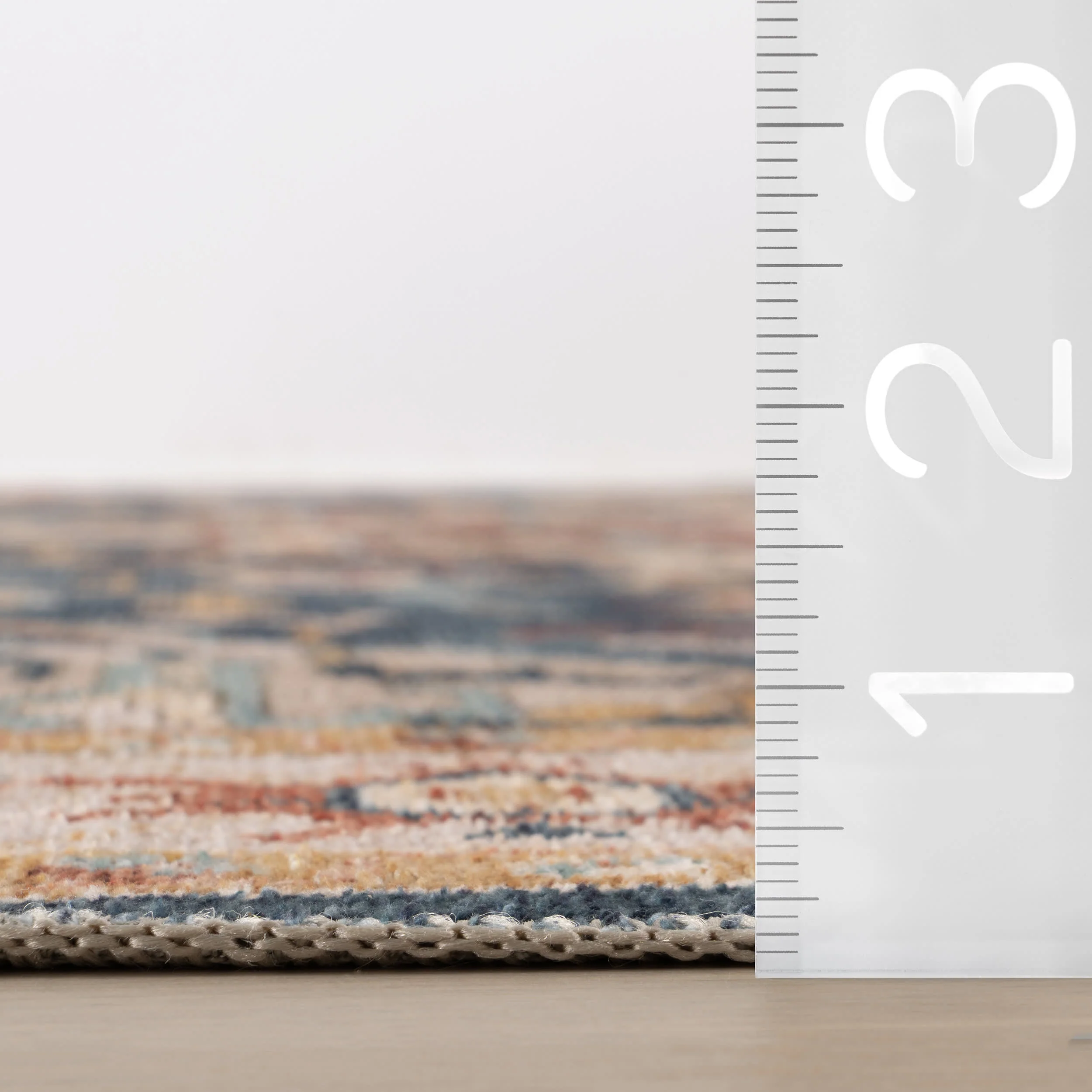 Jewel Medallion Spill Proof Washable Rug | Dark Blue - Image 6