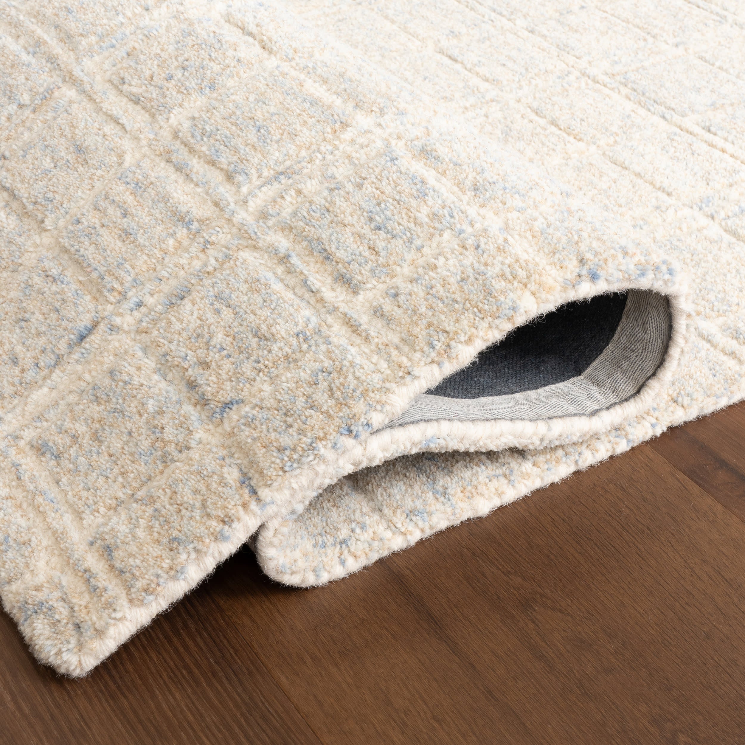 Jianna Checkered Rug | Blue Grey - Image 9
