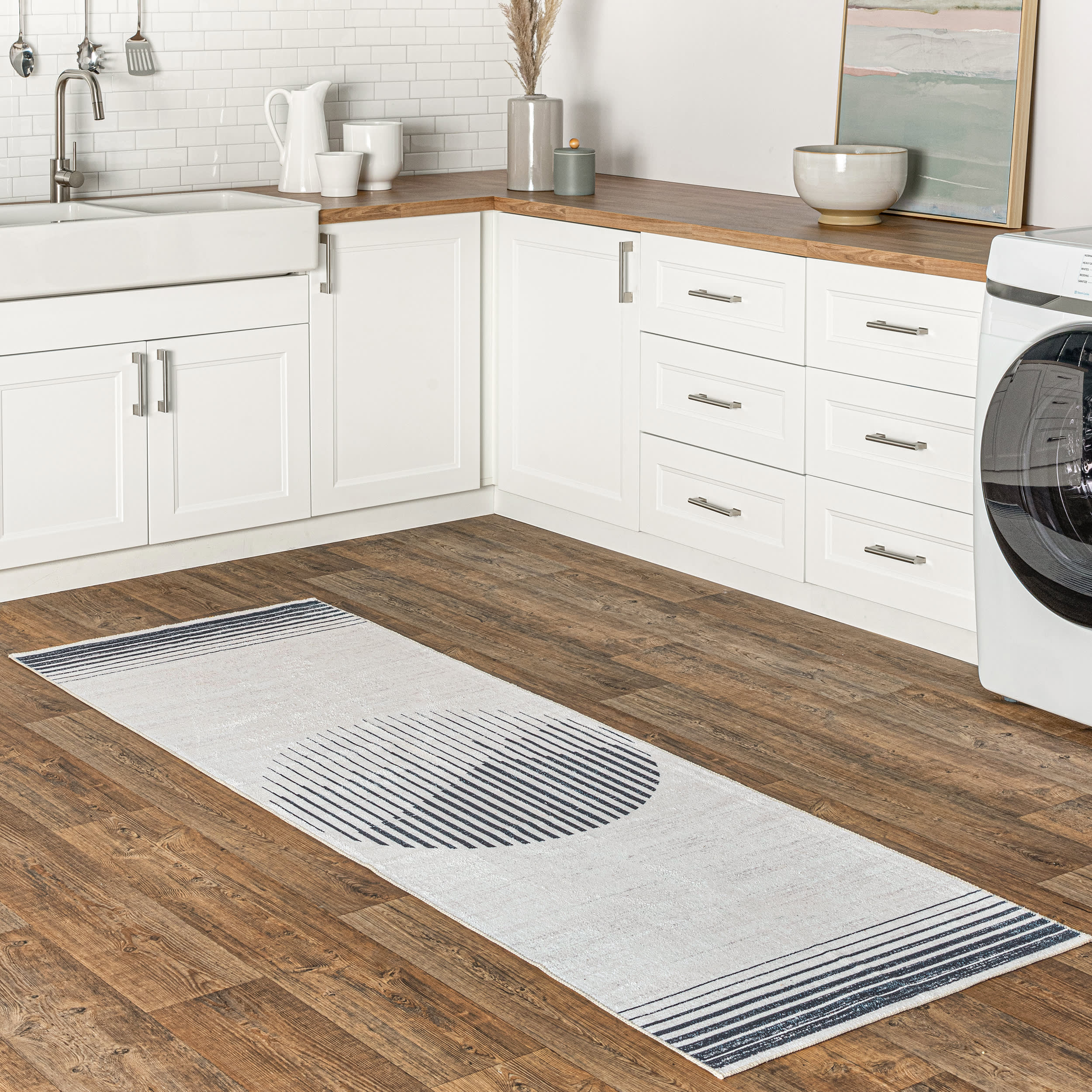 Jillian Moon Washable Rug | Navy - Image 2