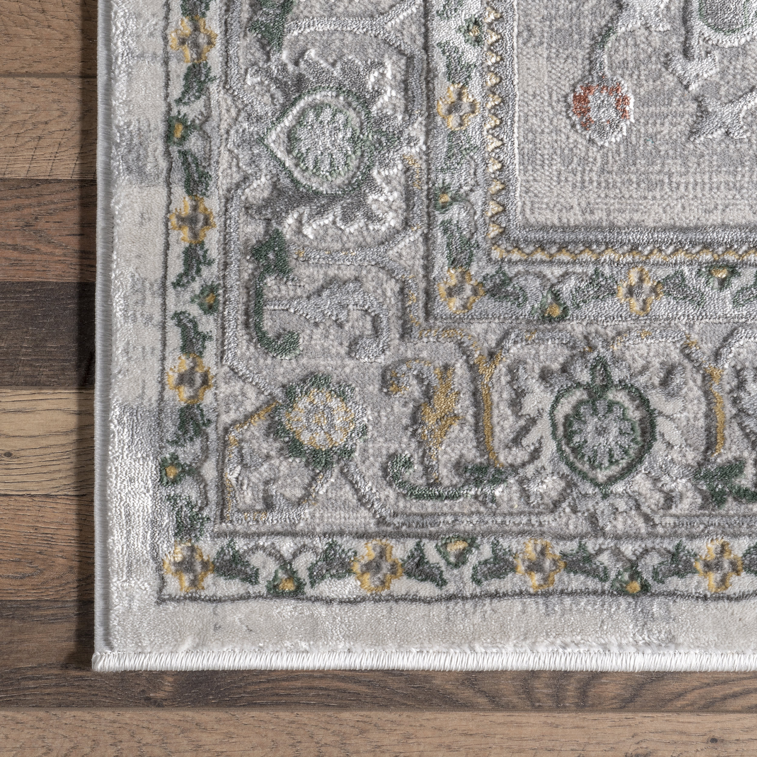 Joanna Bordered Medallion Rug | Beige - Image 3