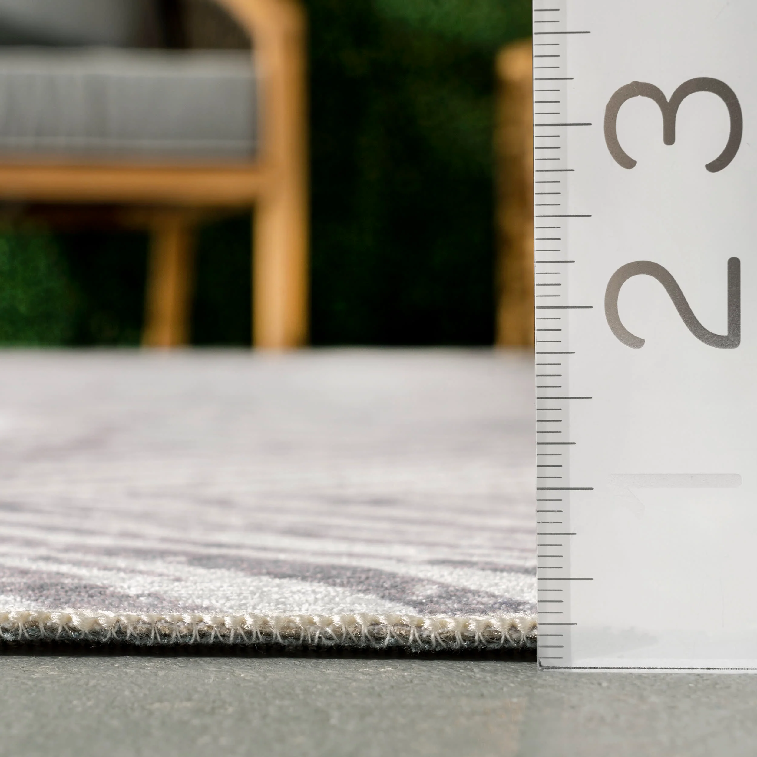 Johanna Tiled Washable Indoor/Outdoor Rug | Grey - Image 5