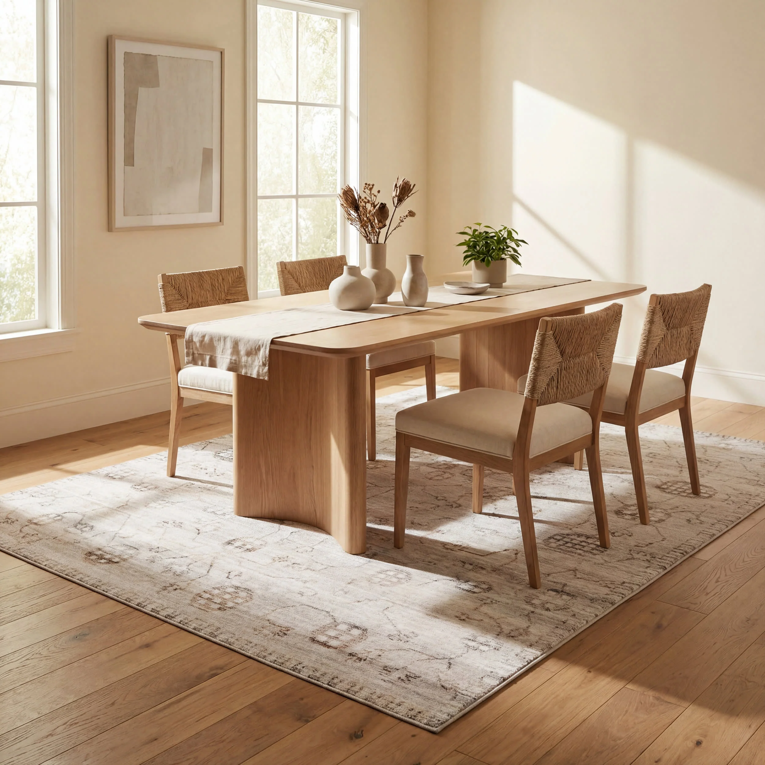 Jolen Traditional Washable Rug | Beige - Image 7