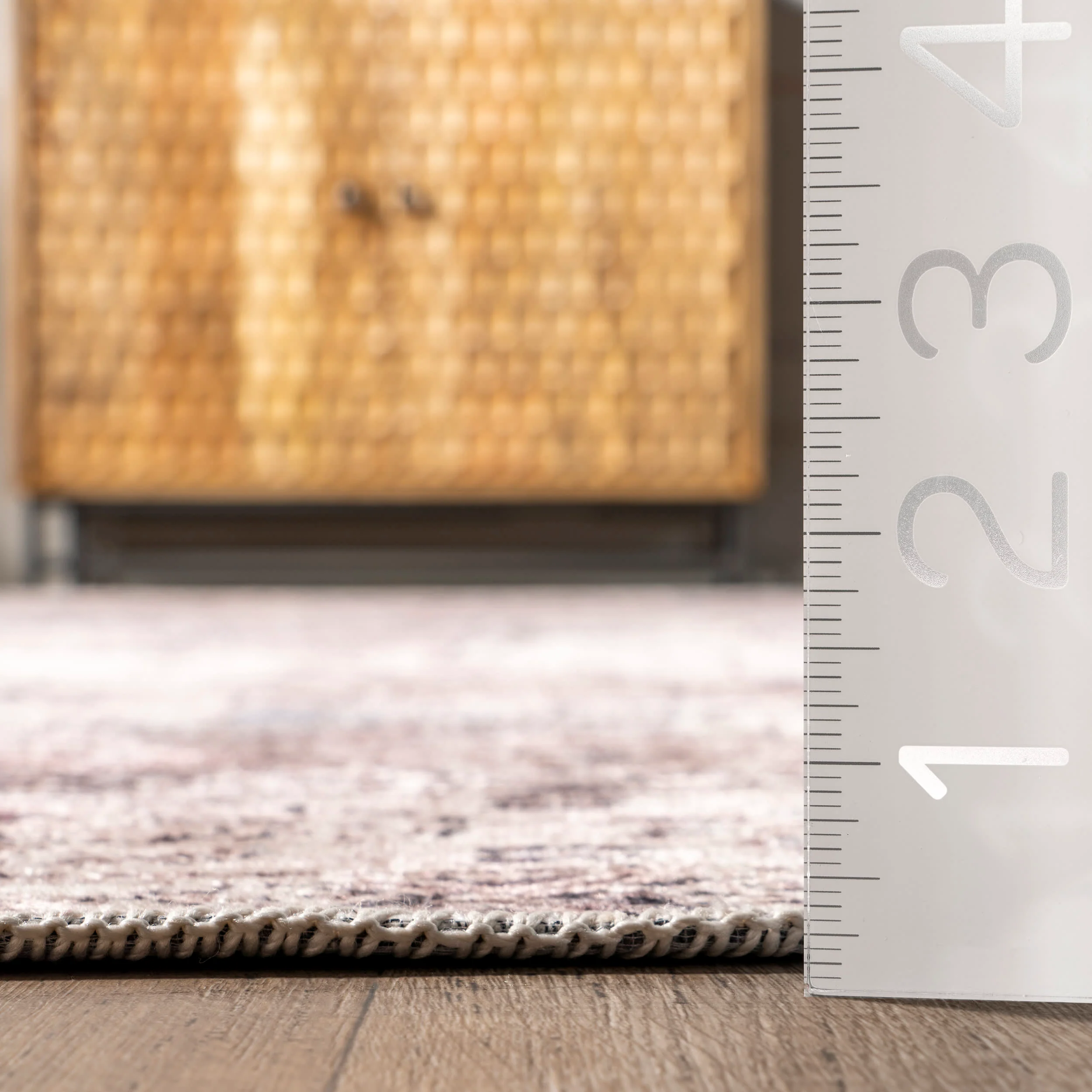 Jolie Distressed Medallion Rug | Rust - Image 5