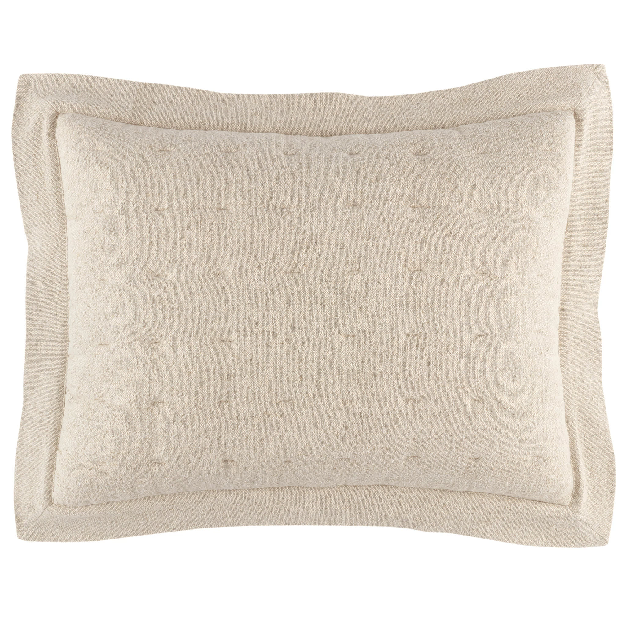 Jonah Linen Quilted Sham | Natural - Image 4