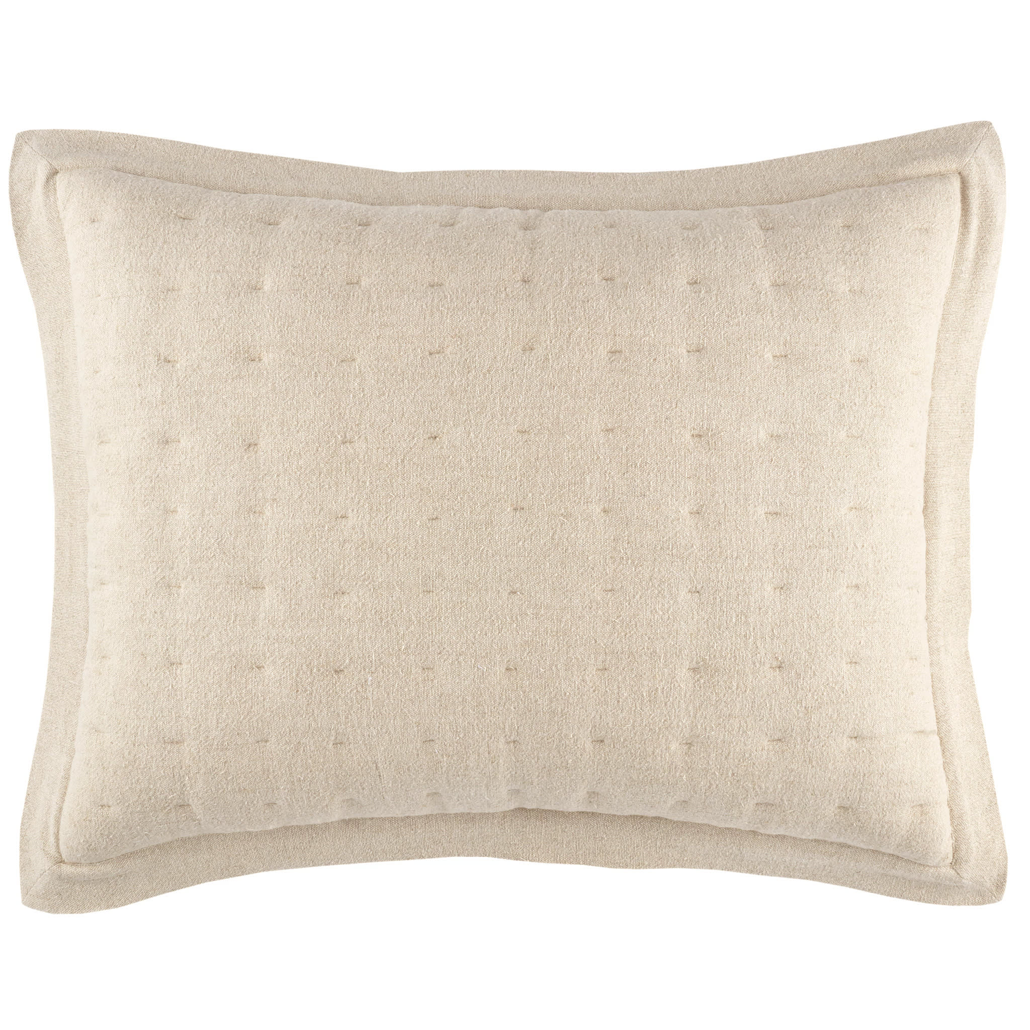 Jonah Linen Quilted Sham | Natural - Image 6