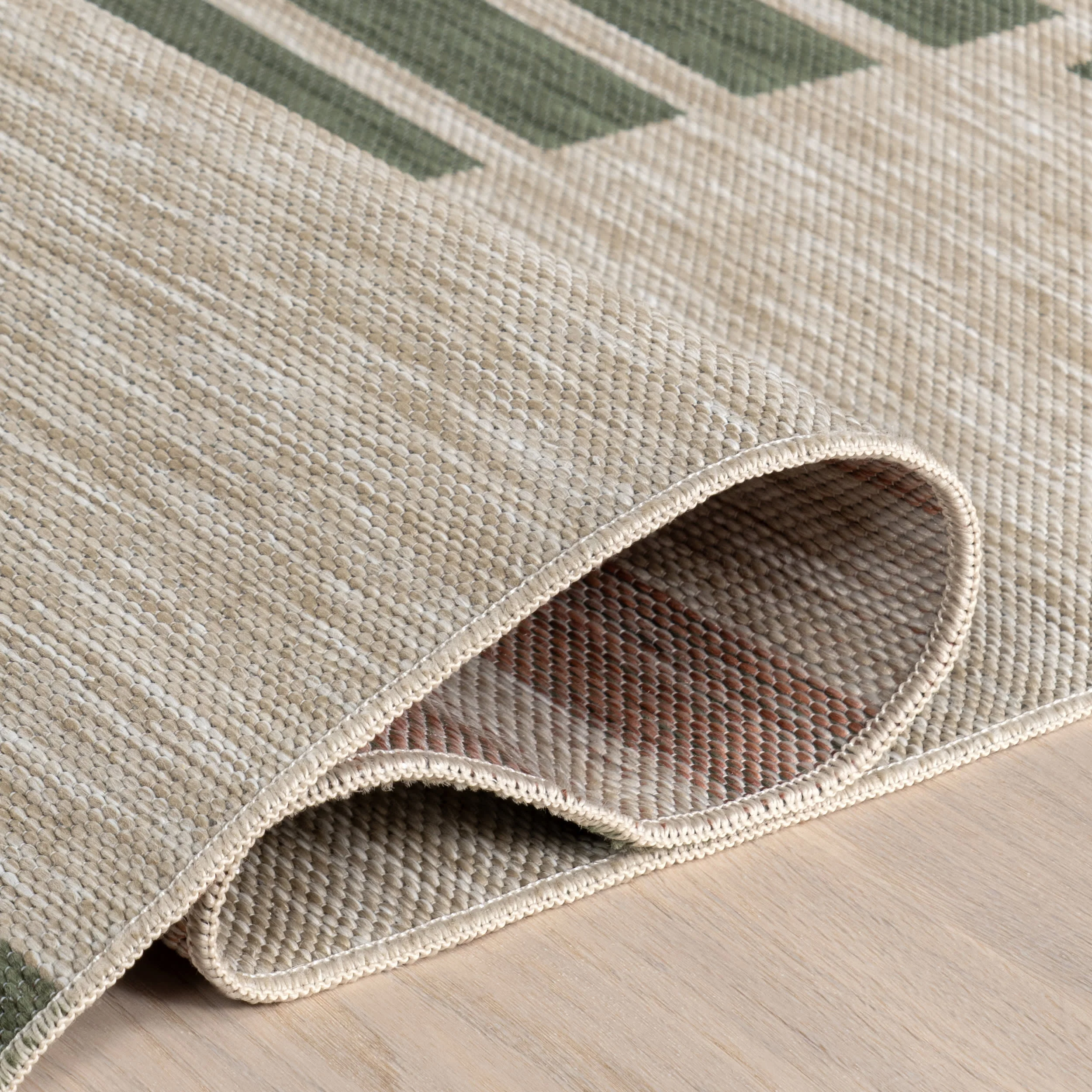 Jordan Blocked Stripes Indoor/Outdoor Rug | Green - Image 10