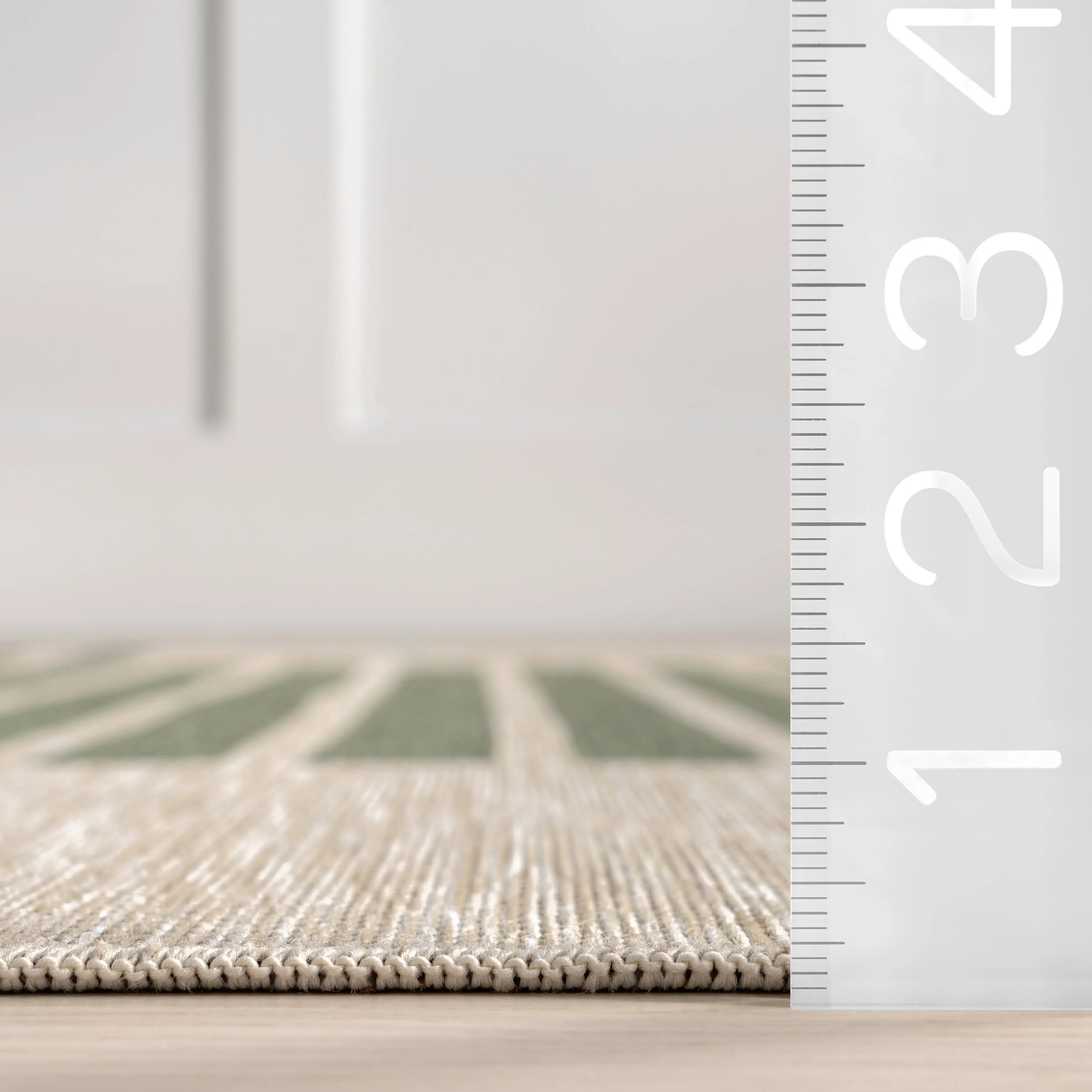 Jordan Blocked Stripes Indoor/Outdoor Rug | Green - Image 6