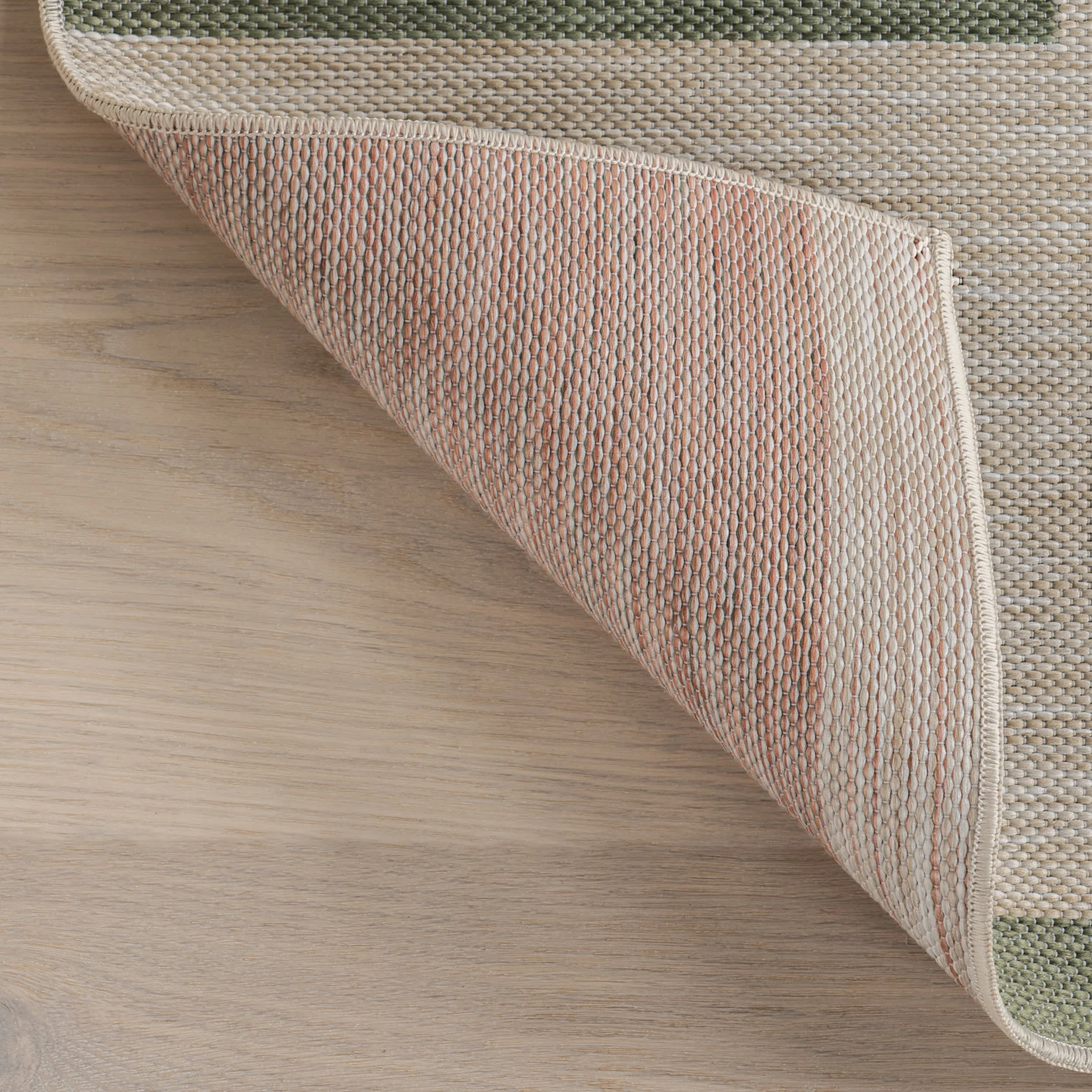 Jordan Blocked Stripes Indoor/Outdoor Rug | Green - Image 7