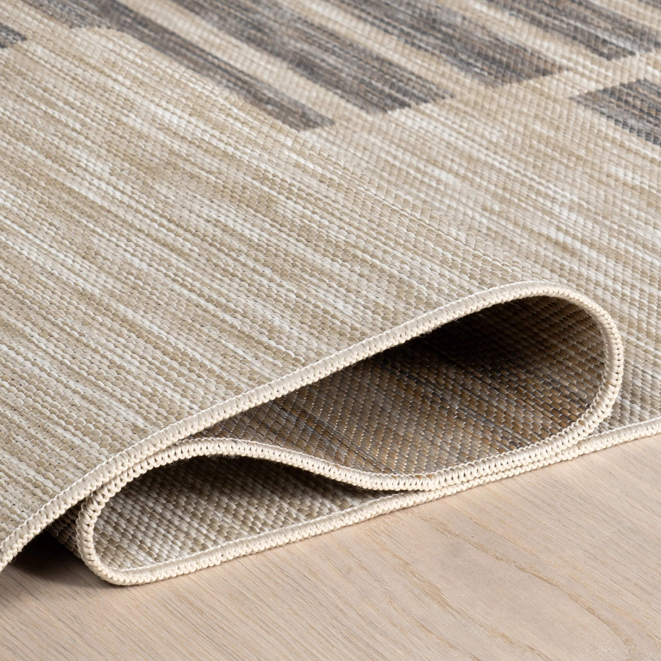 Jordan Blocked Stripes Indoor/Outdoor Rug | Light Grey - Image 10