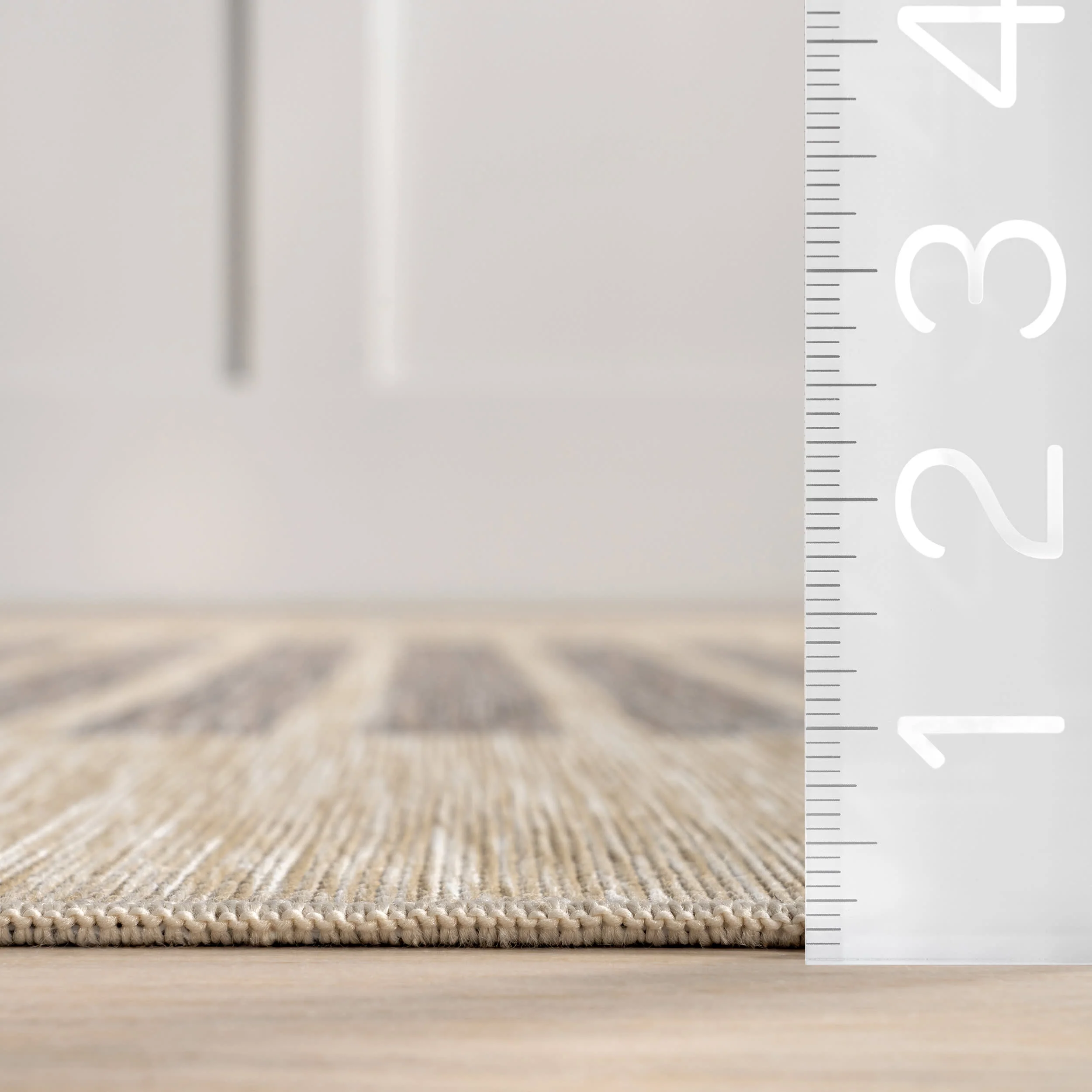 Jordan Blocked Stripes Indoor/Outdoor Rug | Light Grey - Image 6