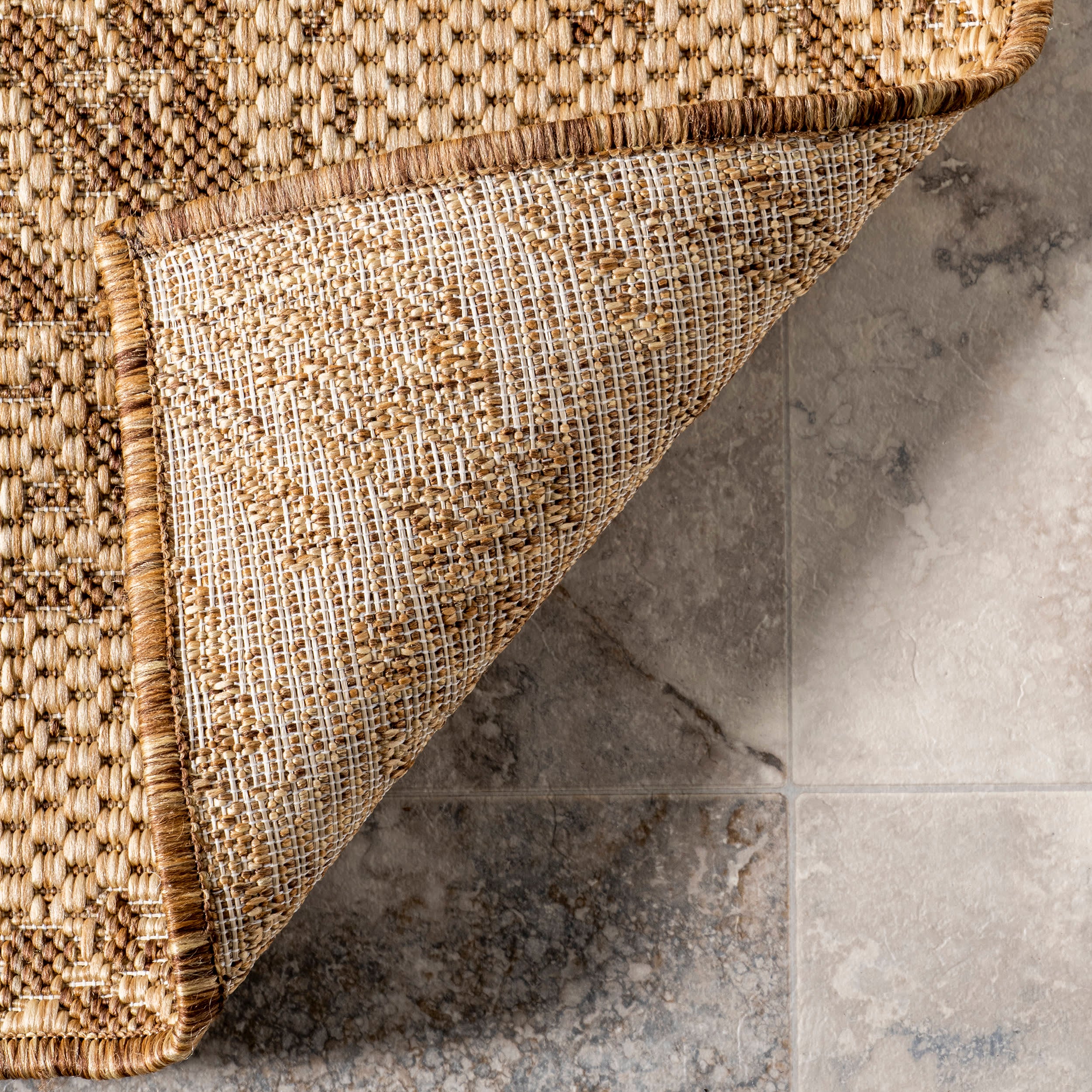 Jordana Marble Indoor/Outdoor Rug | Brown - Image 6