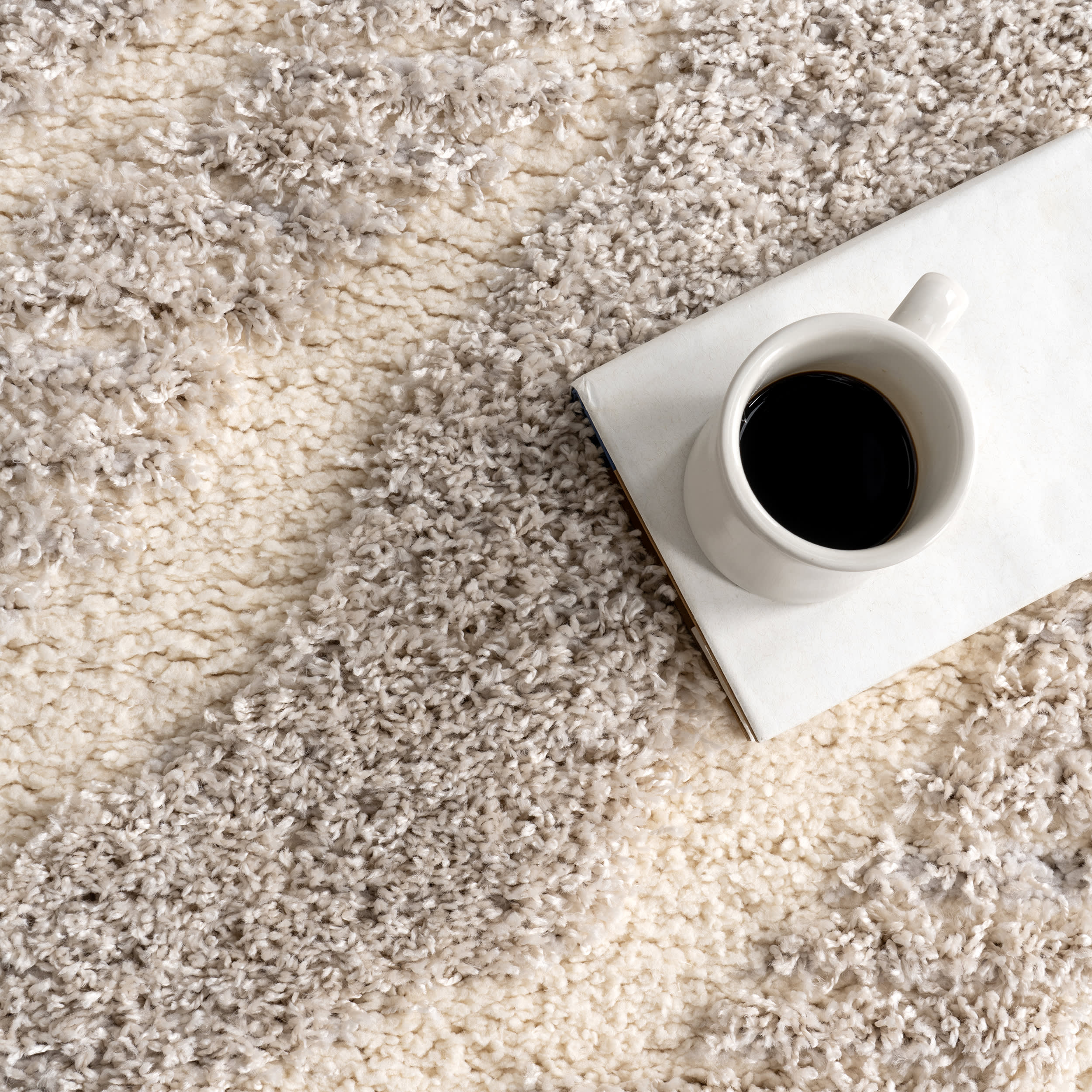 Jordyn Textured Waves Rug | Grey - Image 8