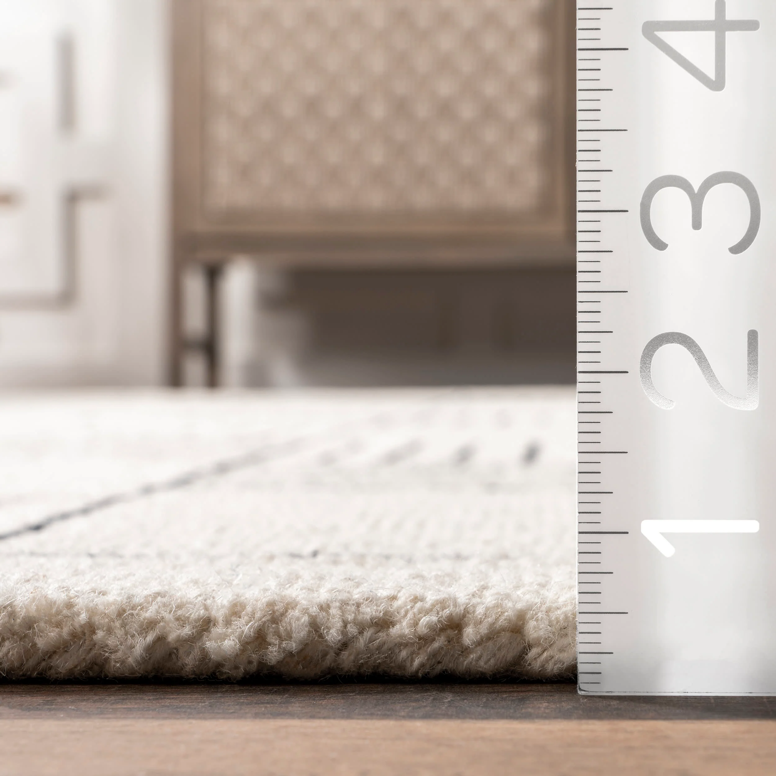 Jourdan Modern Wool Rug | Ivory - Image 5
