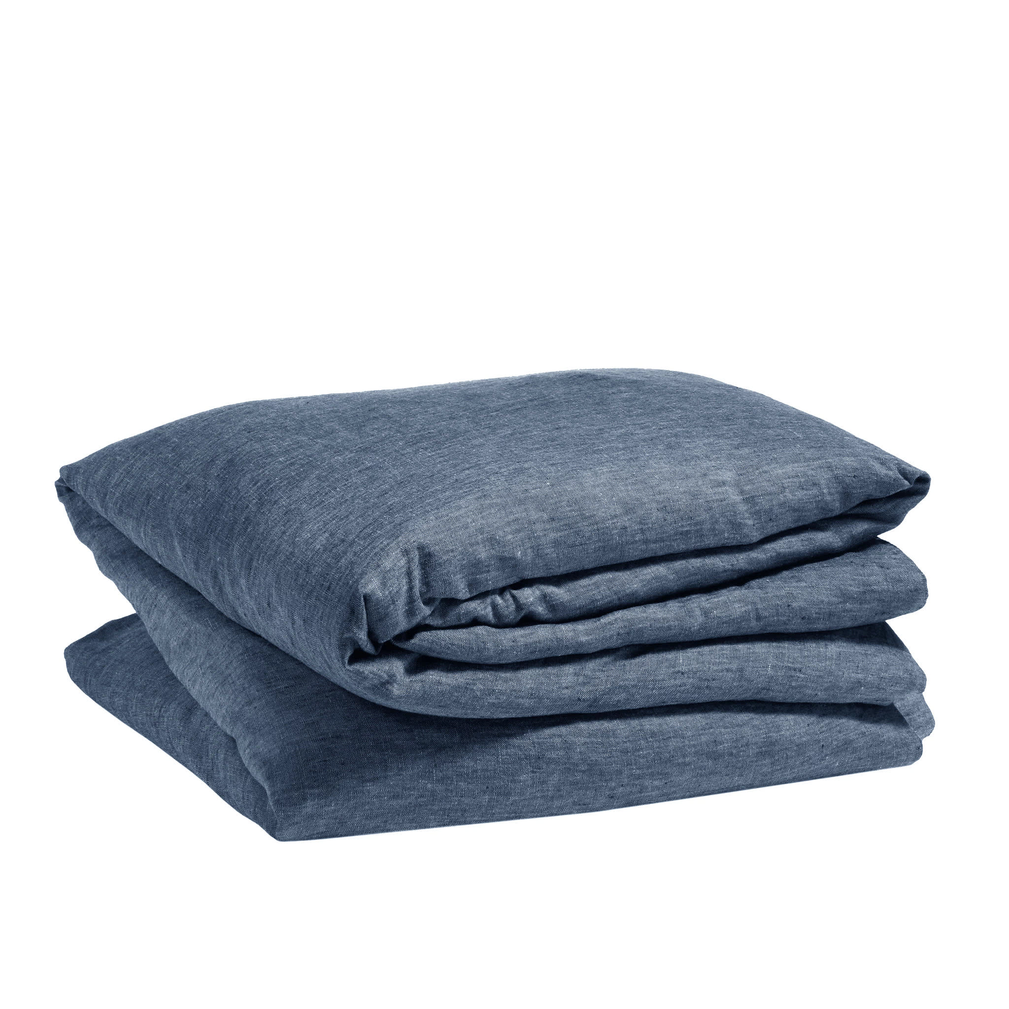Jovi Linen Duvet Cover | Ink - Image 4