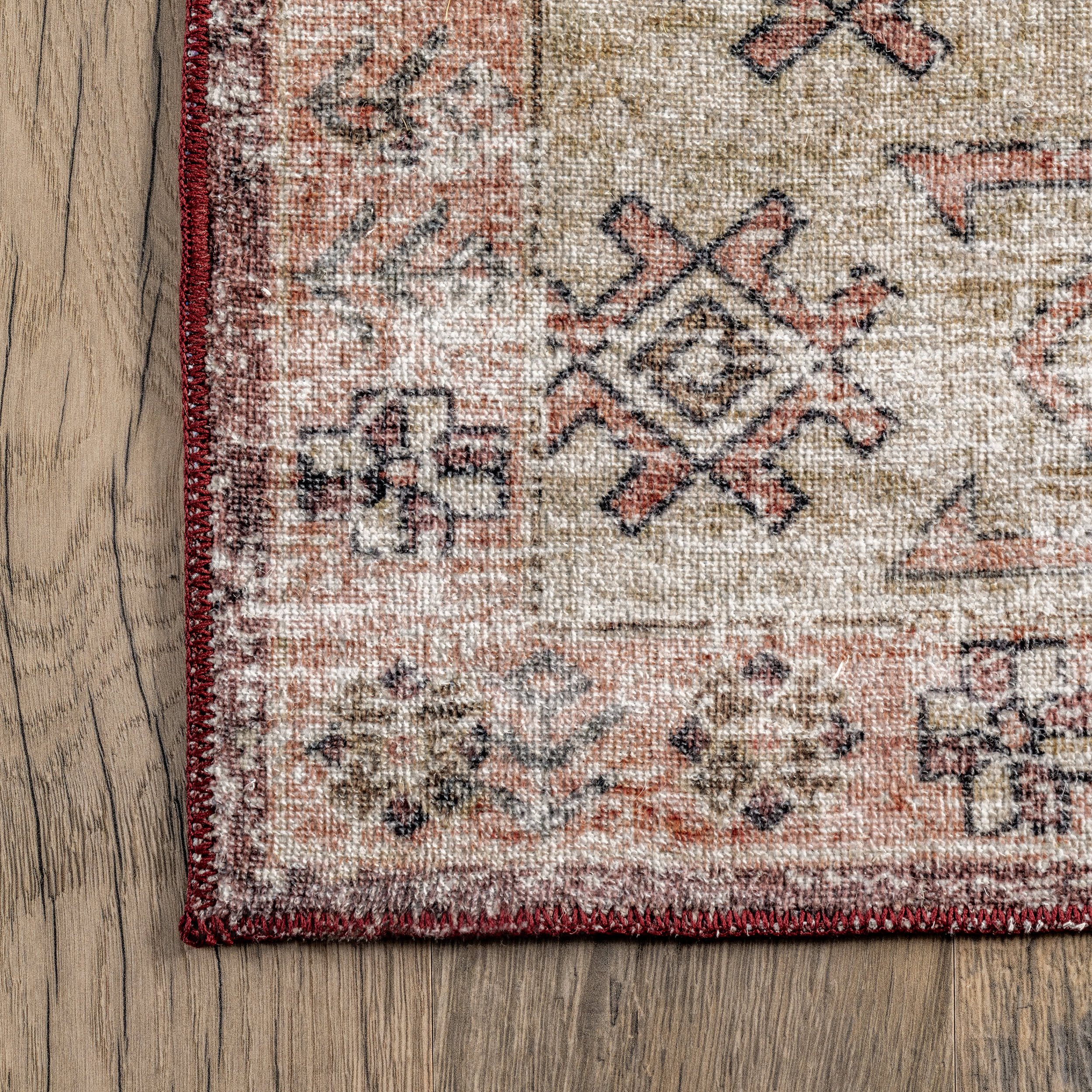 Joyce Medallion Washable Rug | Multicolor - Image 3