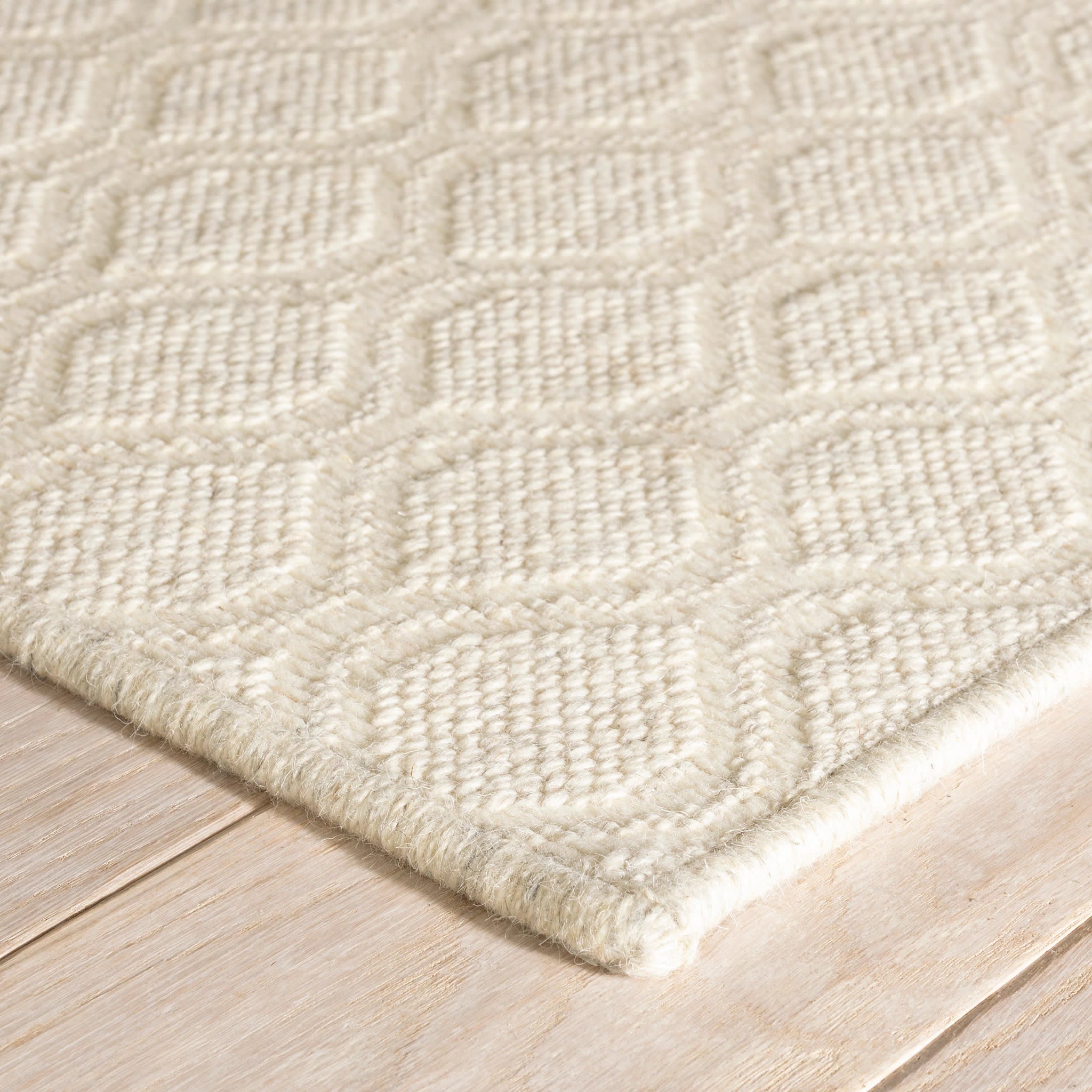 Jude Woven Wool Custom Rug | Platinum - Image 4