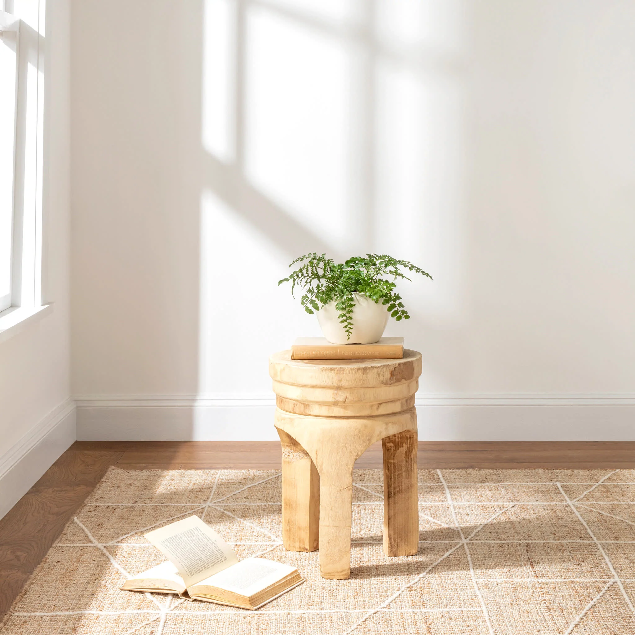 Judson Handwoven Jute Rug | Natural/Ivory - Image 4