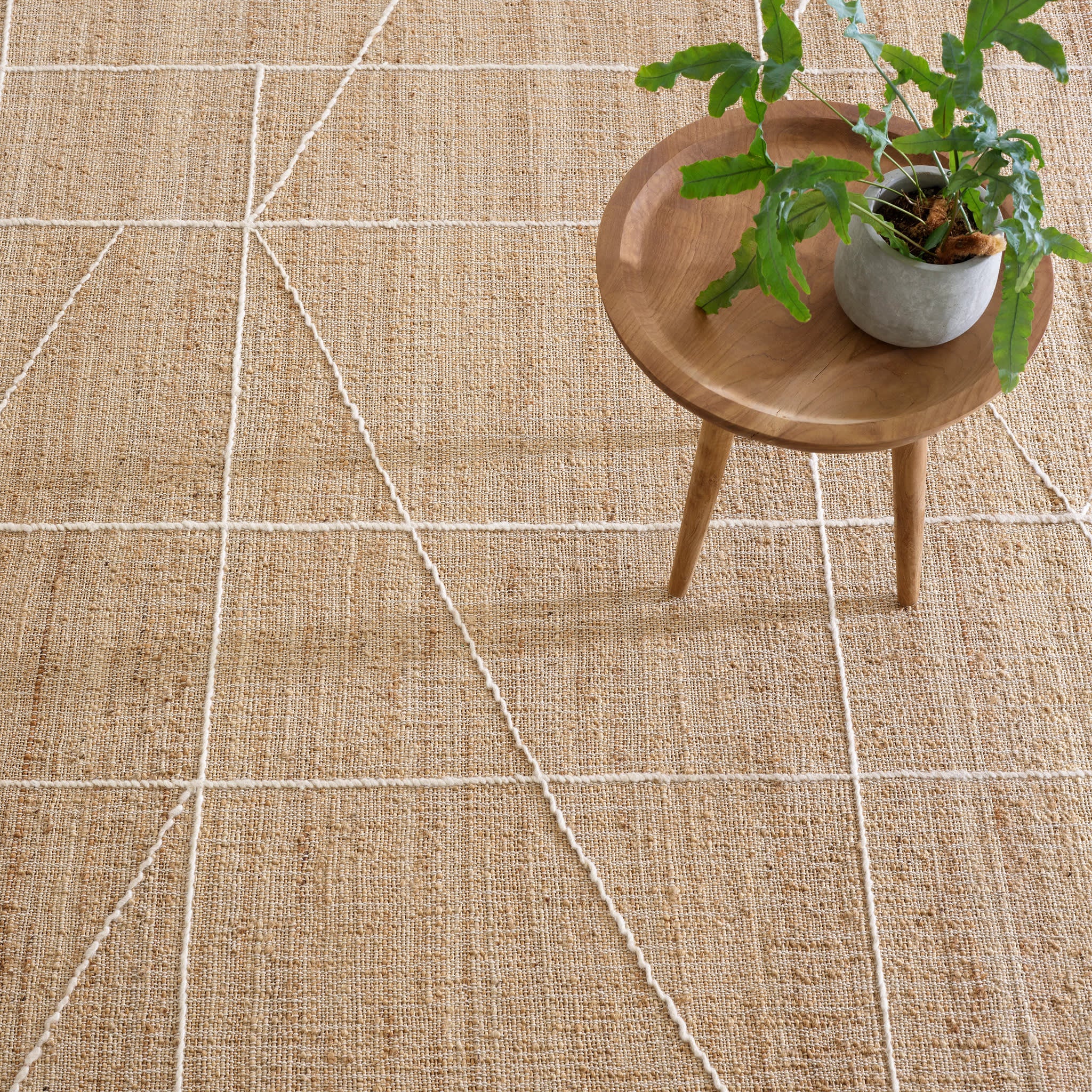 Judson Handwoven Jute Rug | Natural/Ivory - Image 5