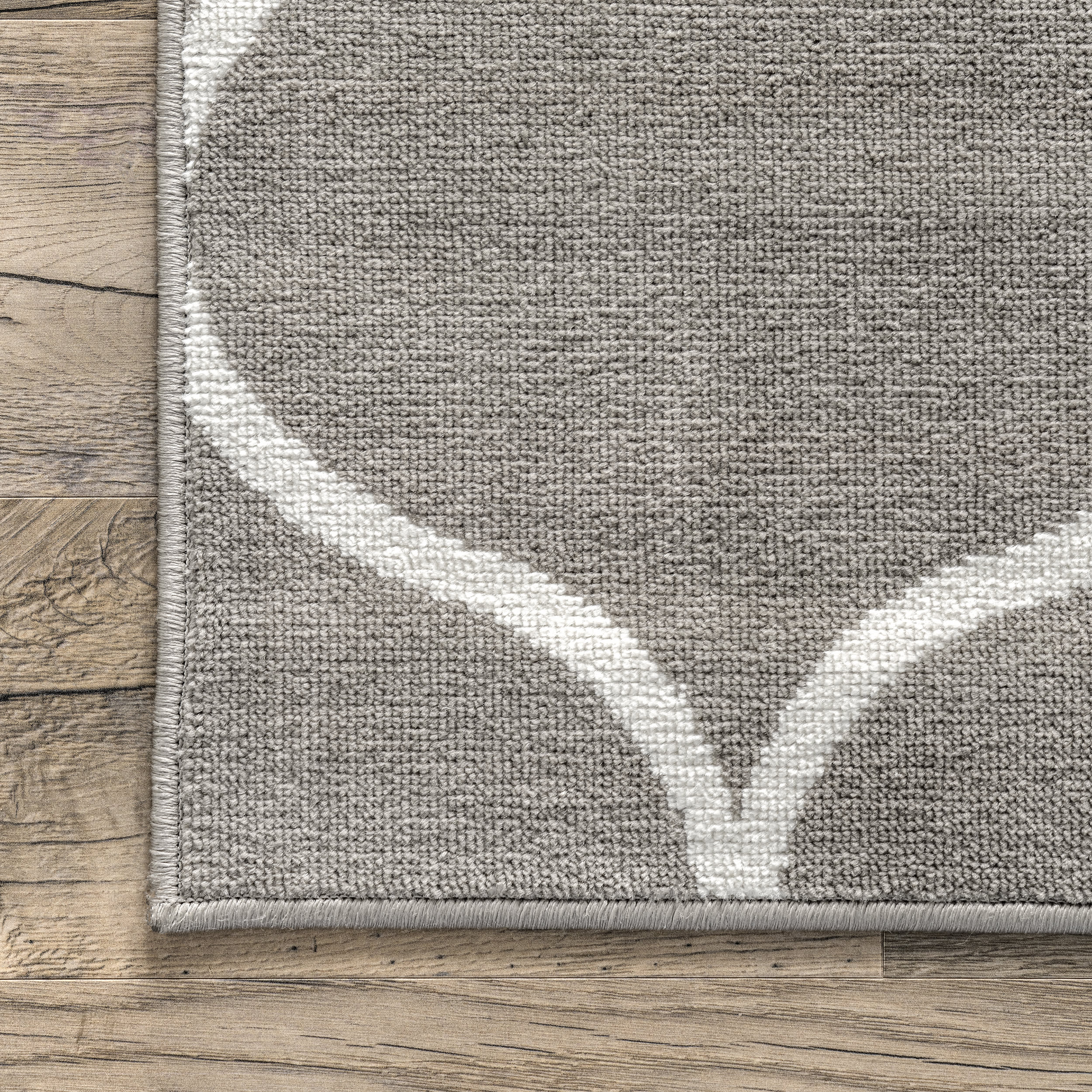 Judy Scalloped Trellis Rug | Grey - Image 3