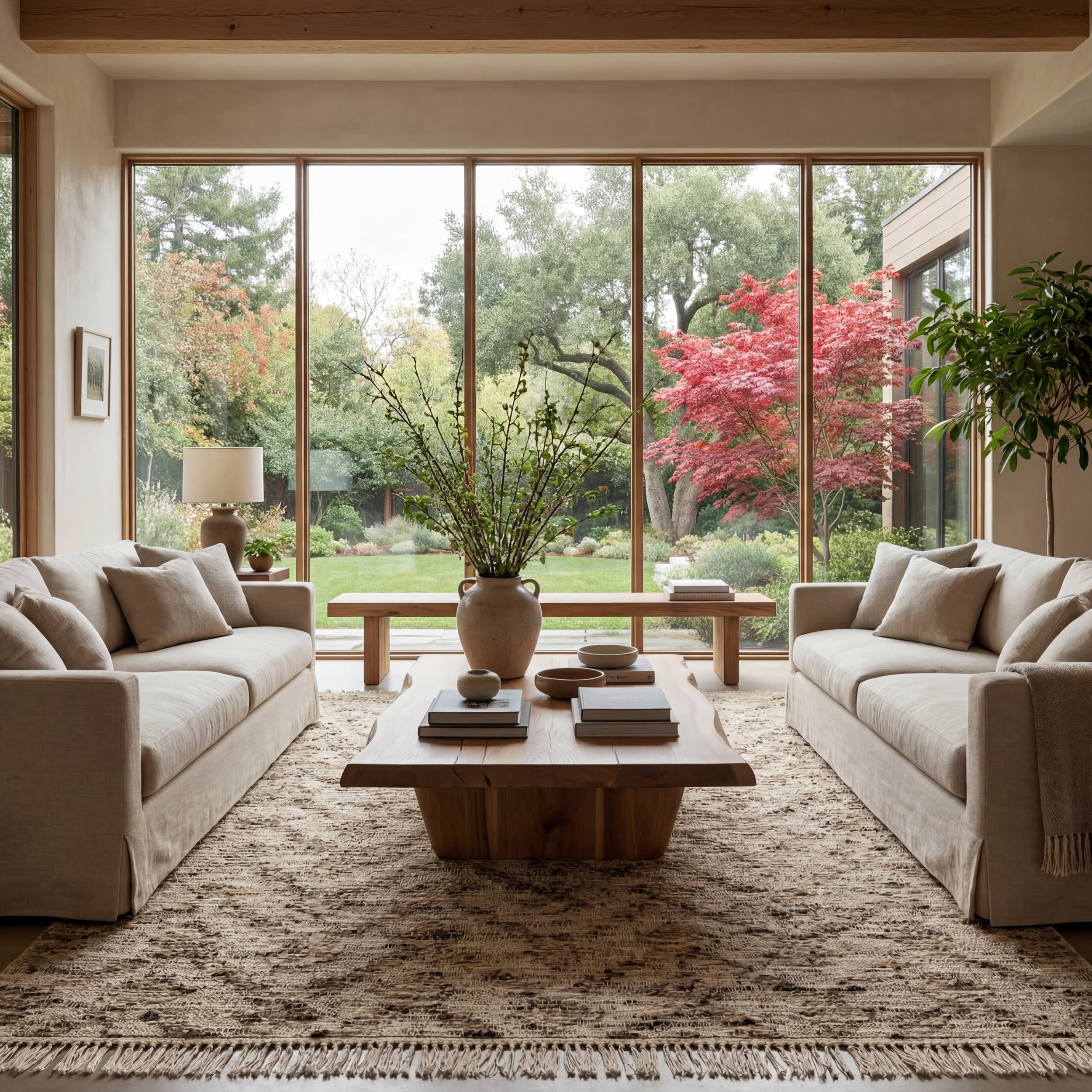 JuJu Tasseled Wool Rug | Brown - Image 2