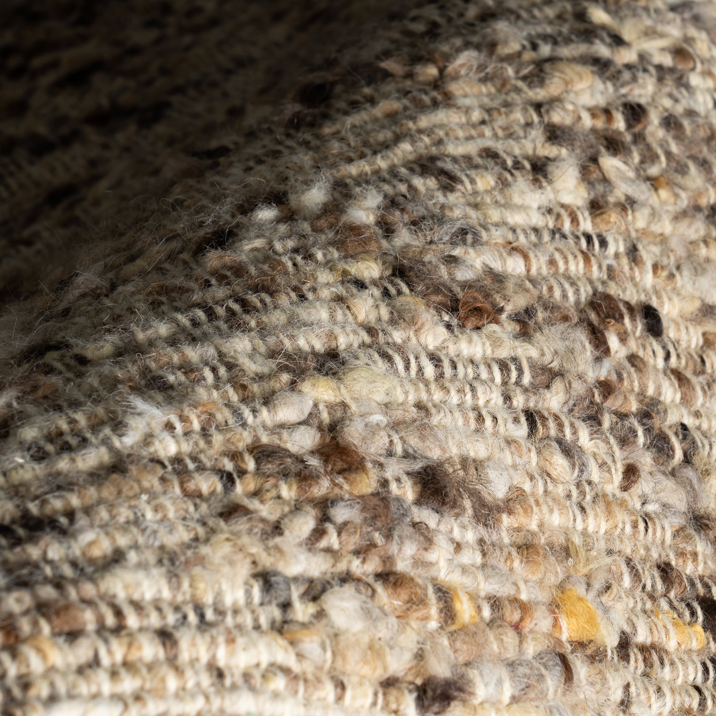 JuJu Tasseled Wool Rug | Brown - Image 3