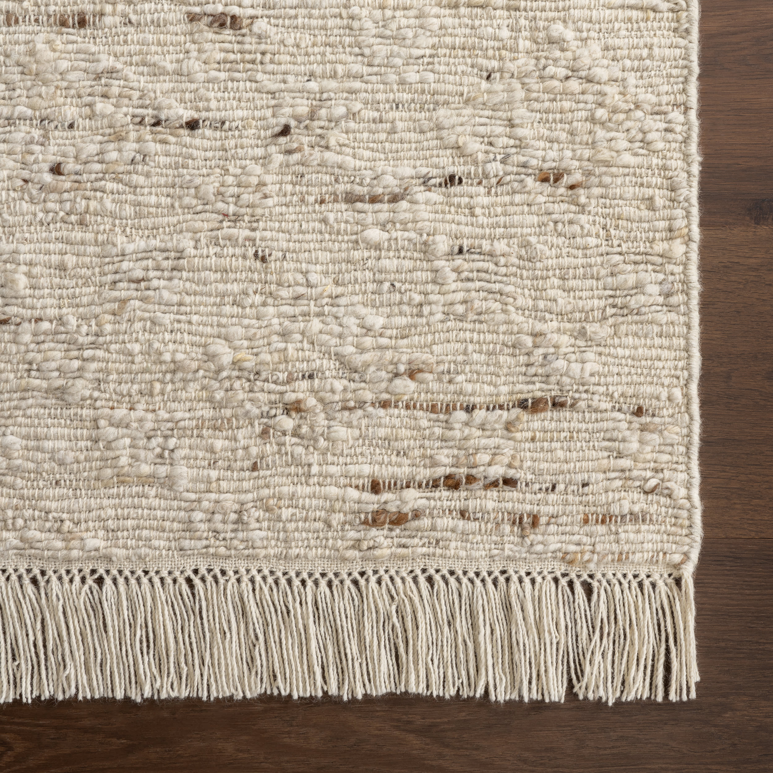 JuJu Tasseled Wool Rug | Ivory - Image 4