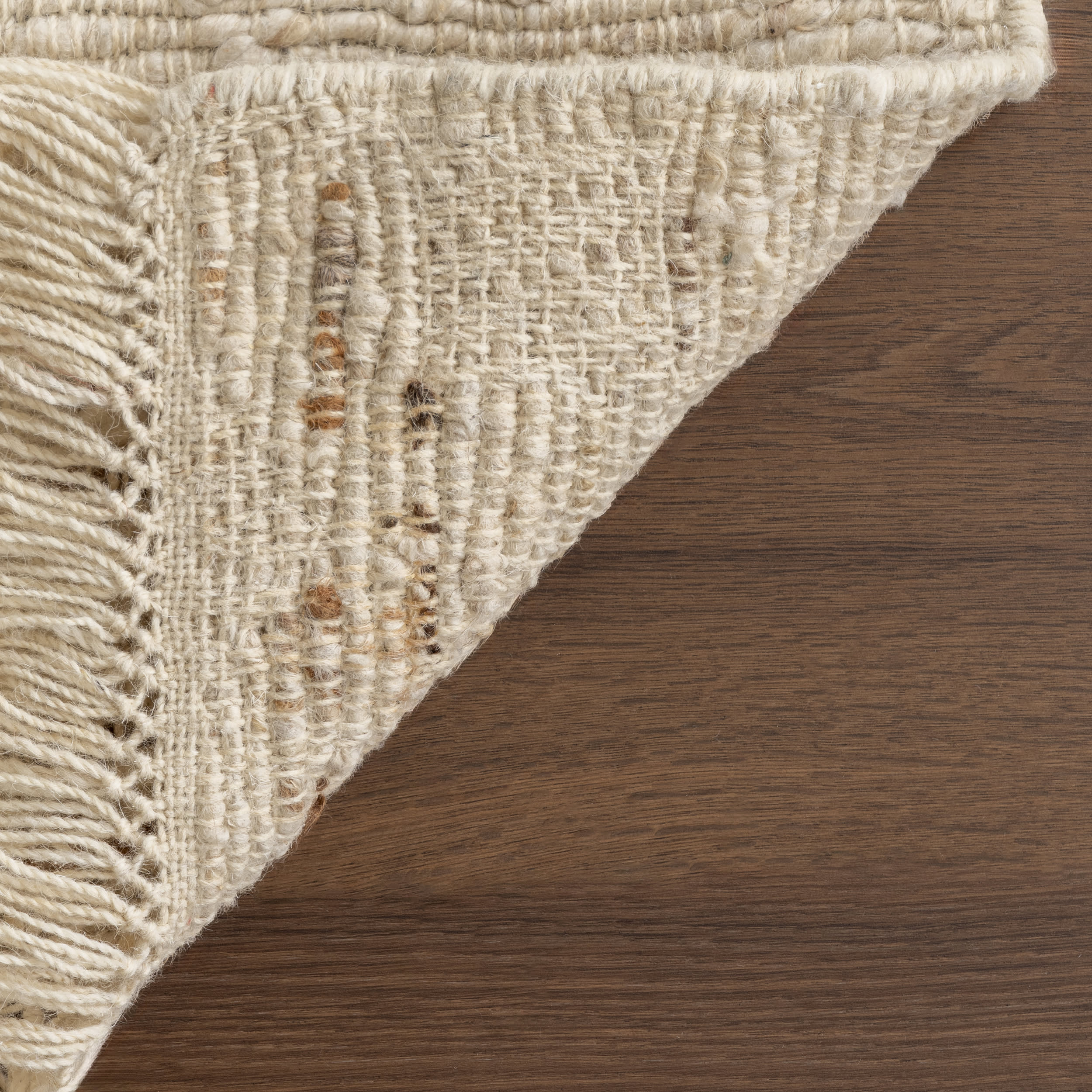 JuJu Tasseled Wool Rug | Ivory - Image 6