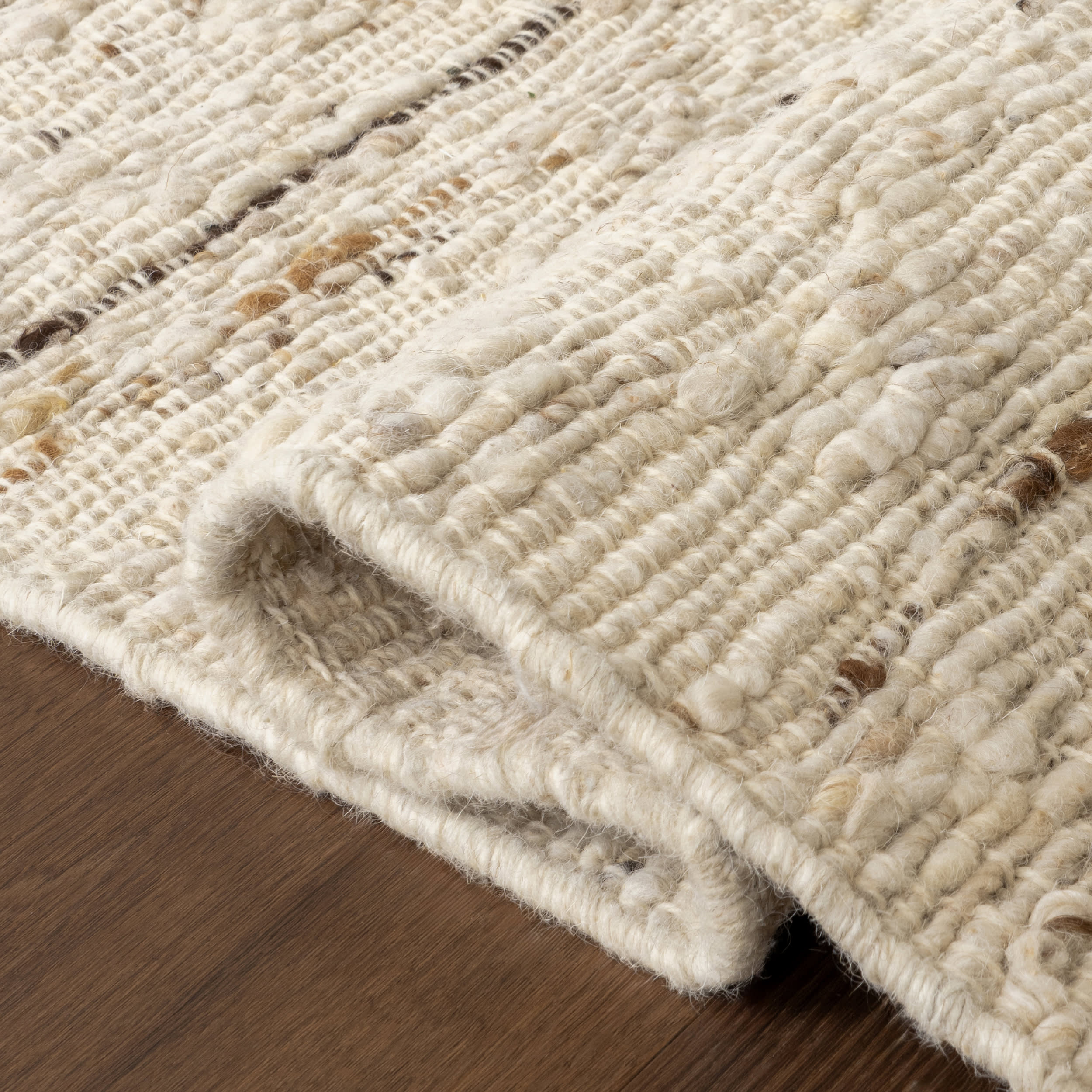 JuJu Tasseled Wool Rug | Ivory - Image 8