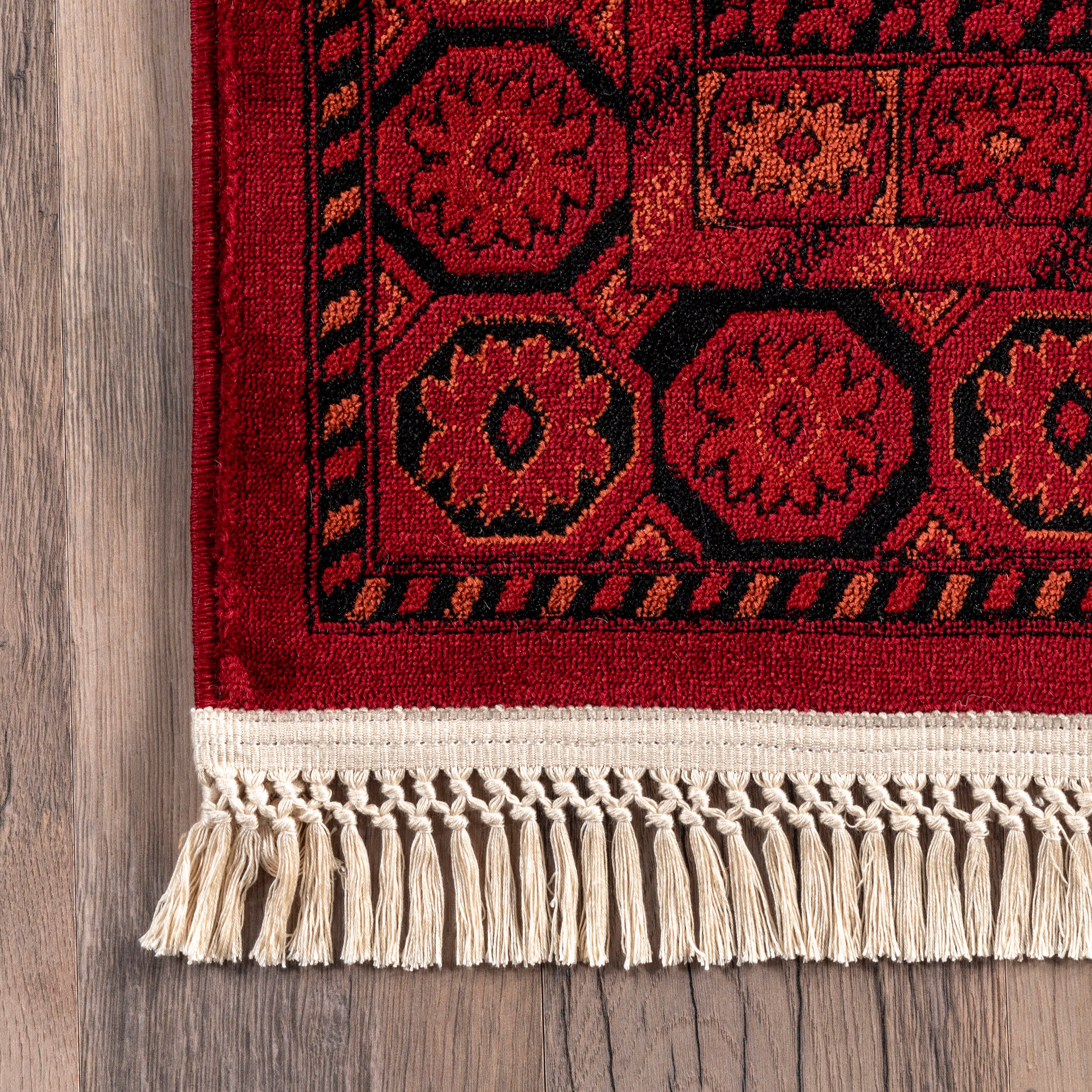 Julianna Persian Paneled Rug | Red - Image 3