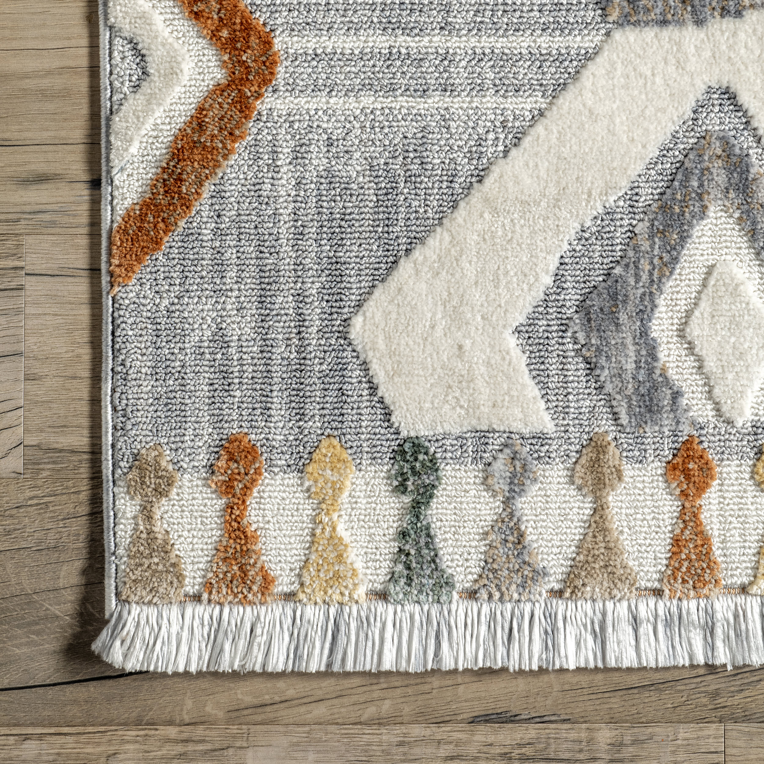 Julissa Iridescent Trellis Rug | Light Grey - Image 3
