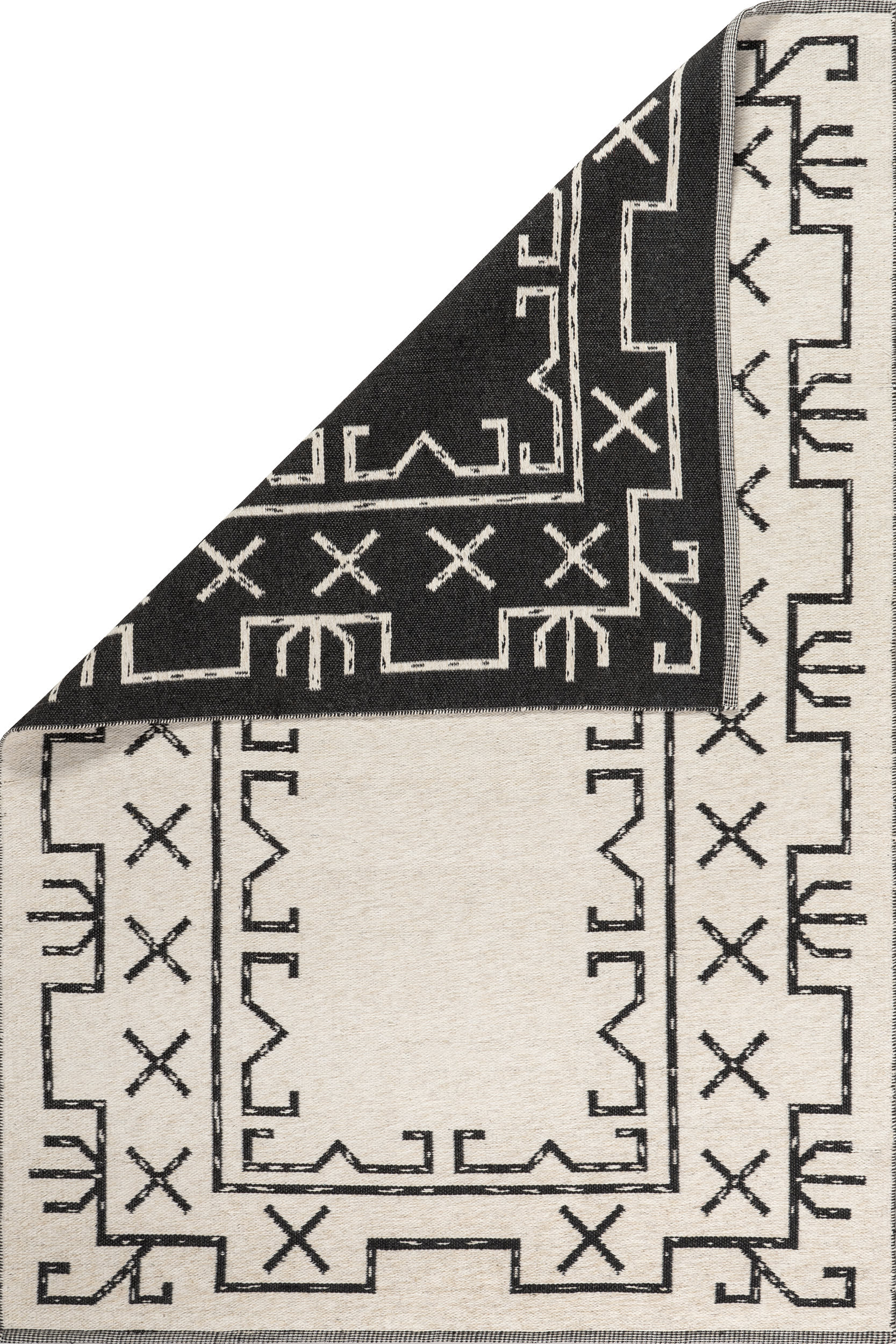 June Geometric Reversible Wool Rug | Ivory - Image 5