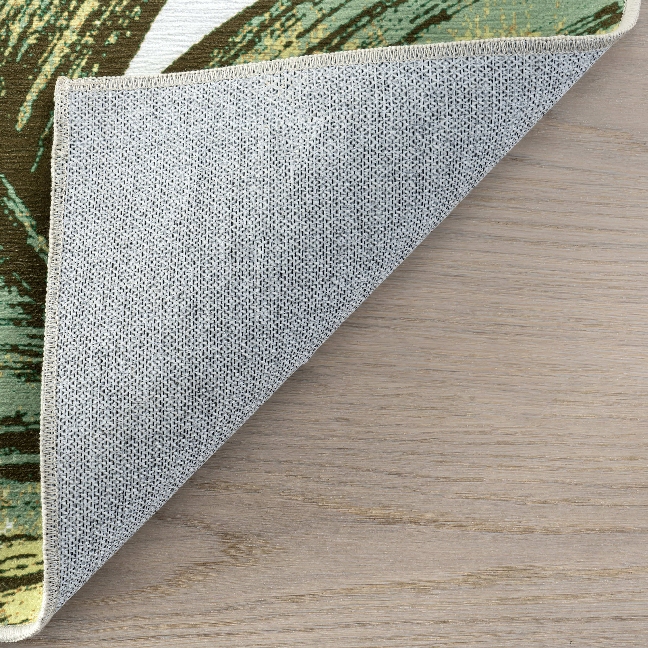 Jungle Spill Proof Washable Rug | Sage Green - Image 7