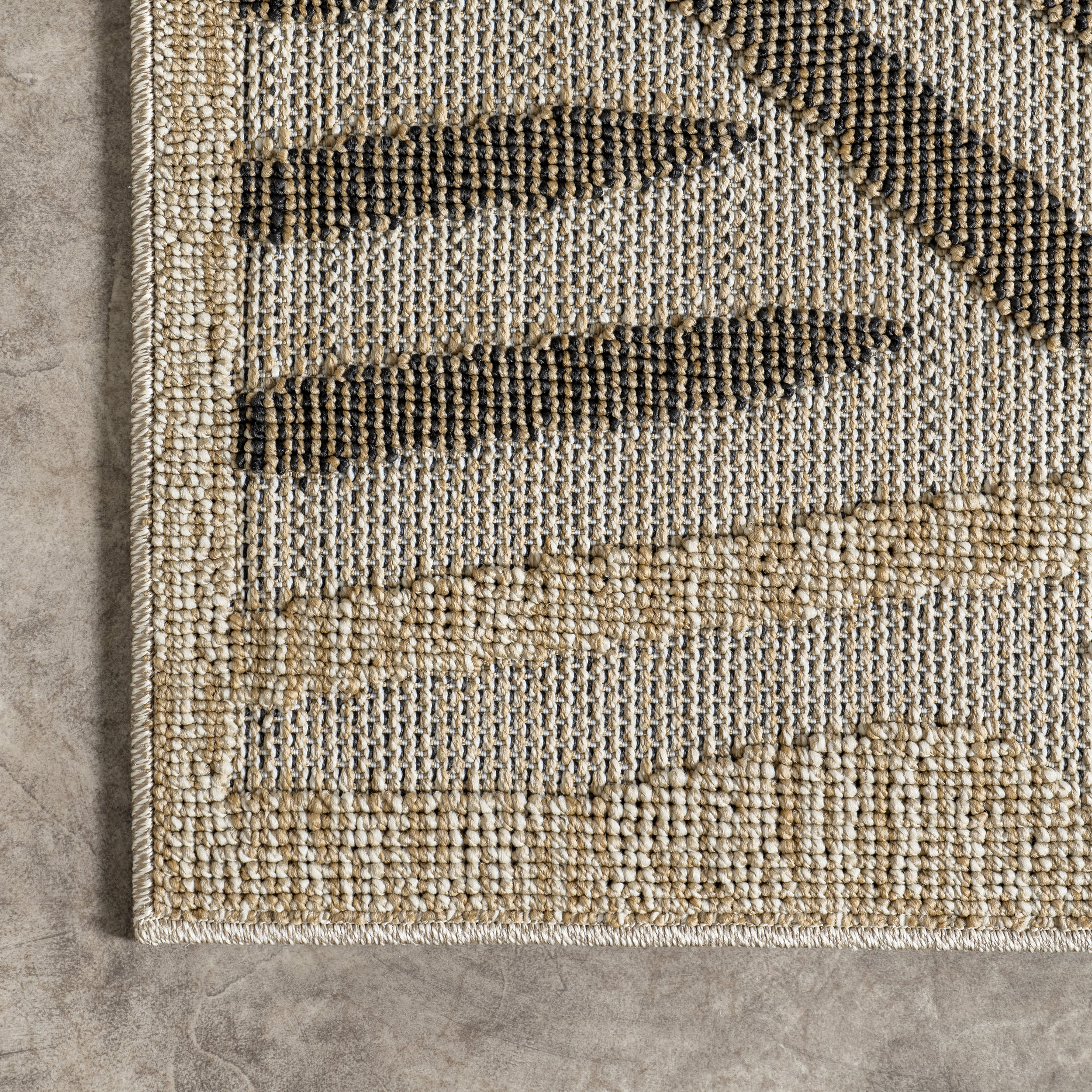 Juni Indoor/Outdoor Waves Rug | Beige - Image 3